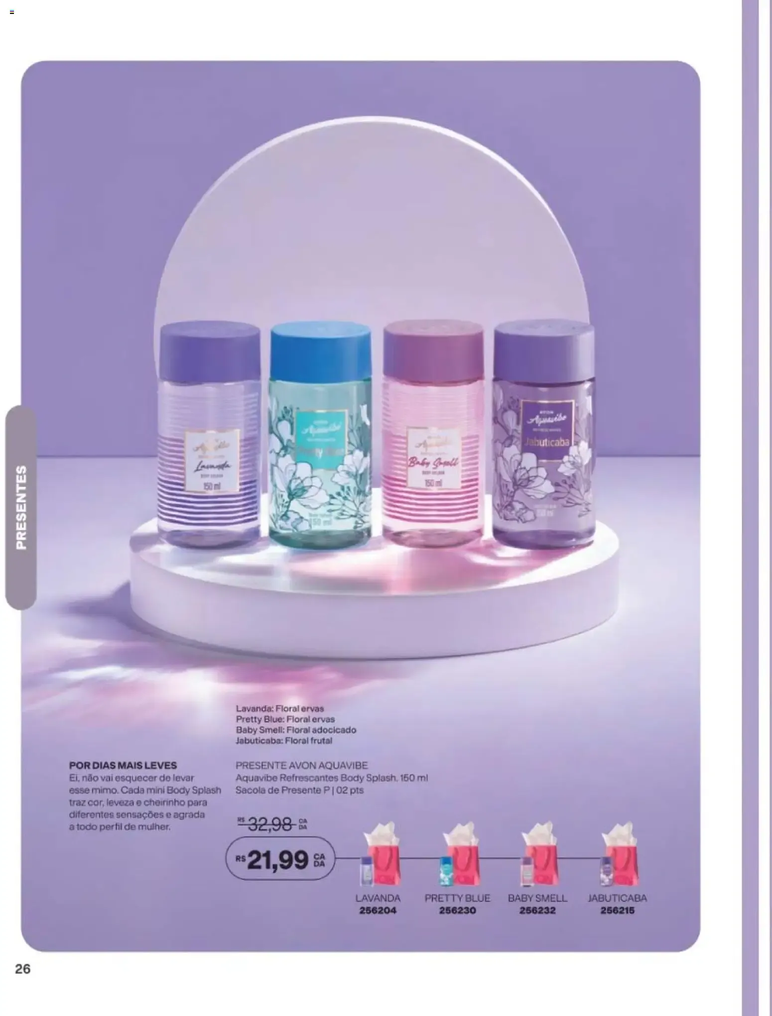 Encarte de Revista Avon folheto - Campanha 11 de 29/06/2026 | Promoção Online 29 de junho até 20 de julho 2026 - Pagina 26