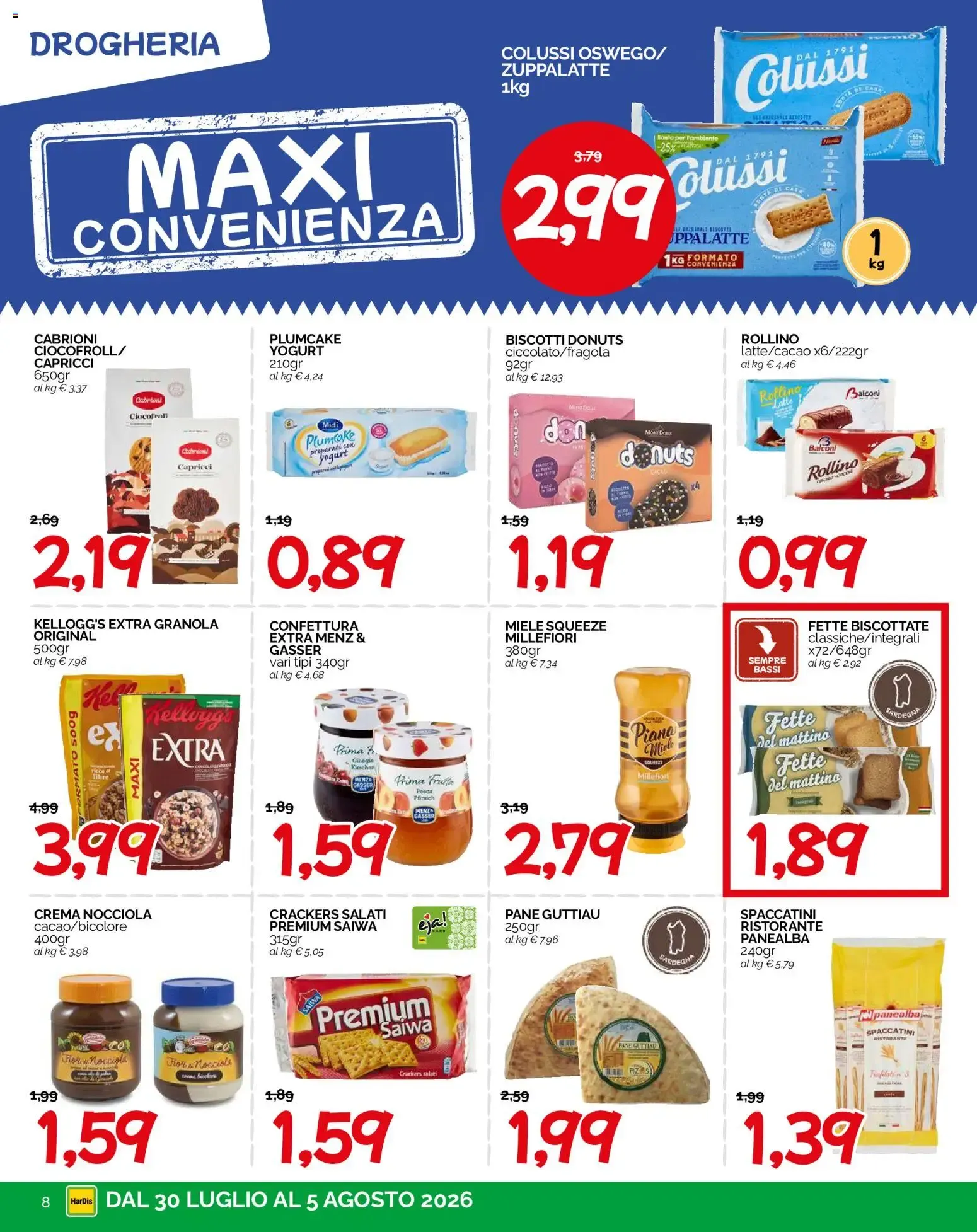 HarDis volantino dal 30/07/2026 - online Offerte da 30 luglio a 5 agosto di 2026 - Pagina del volantino 8