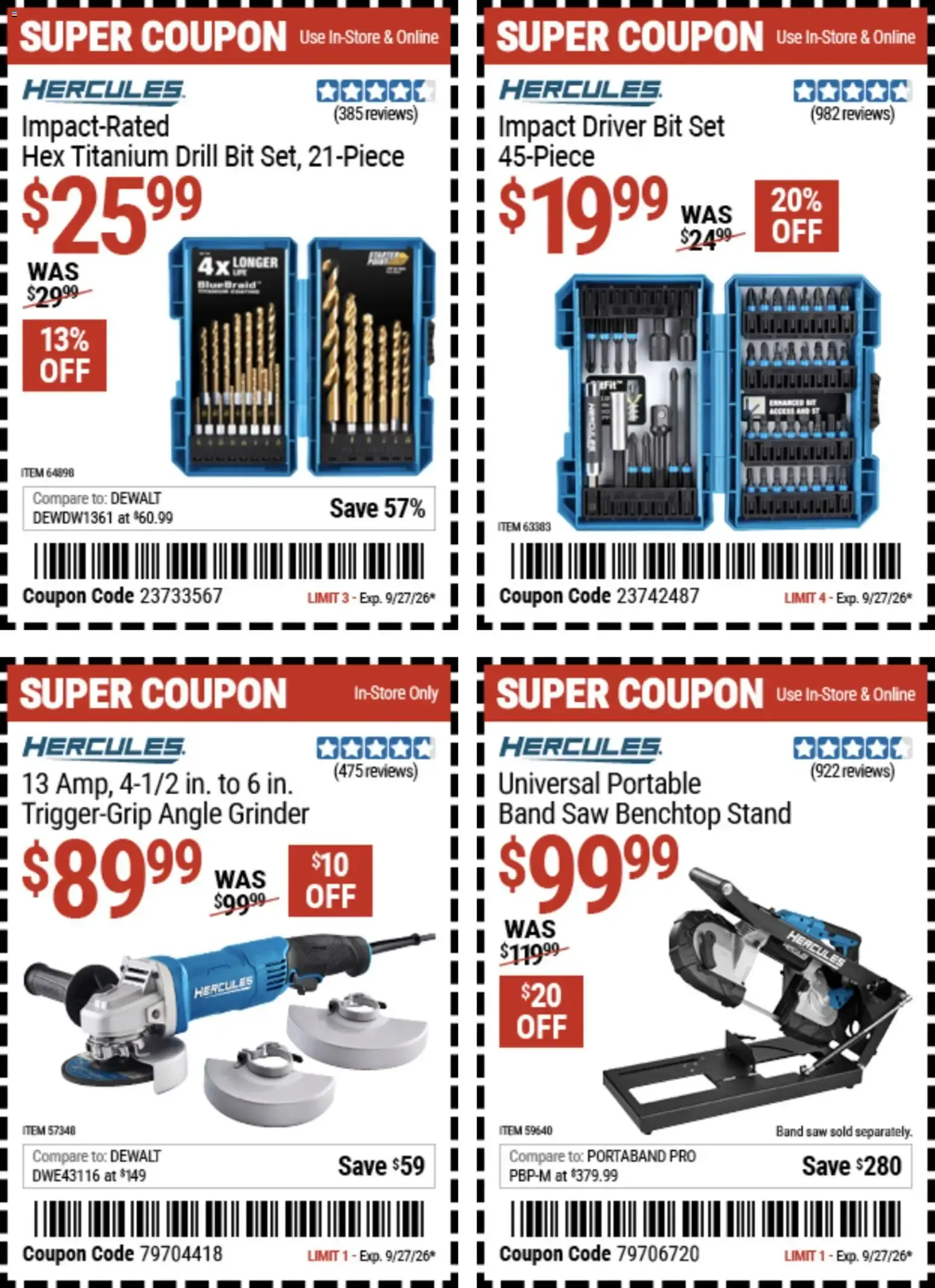 Weekly ad Harbor Freight Weekly Ad (09/14 - 09/27 2026) - Flyer from September 14 to September 27 2026 - Page 15