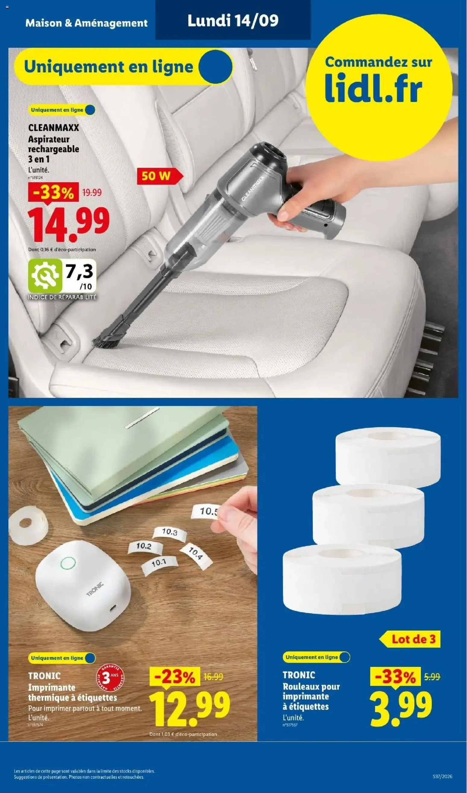 Catalogue LIDL du 10/09/2026 | Promo prospectus en ligne du 10 septembre au 16 septembre 2026 - Catalogue page 39