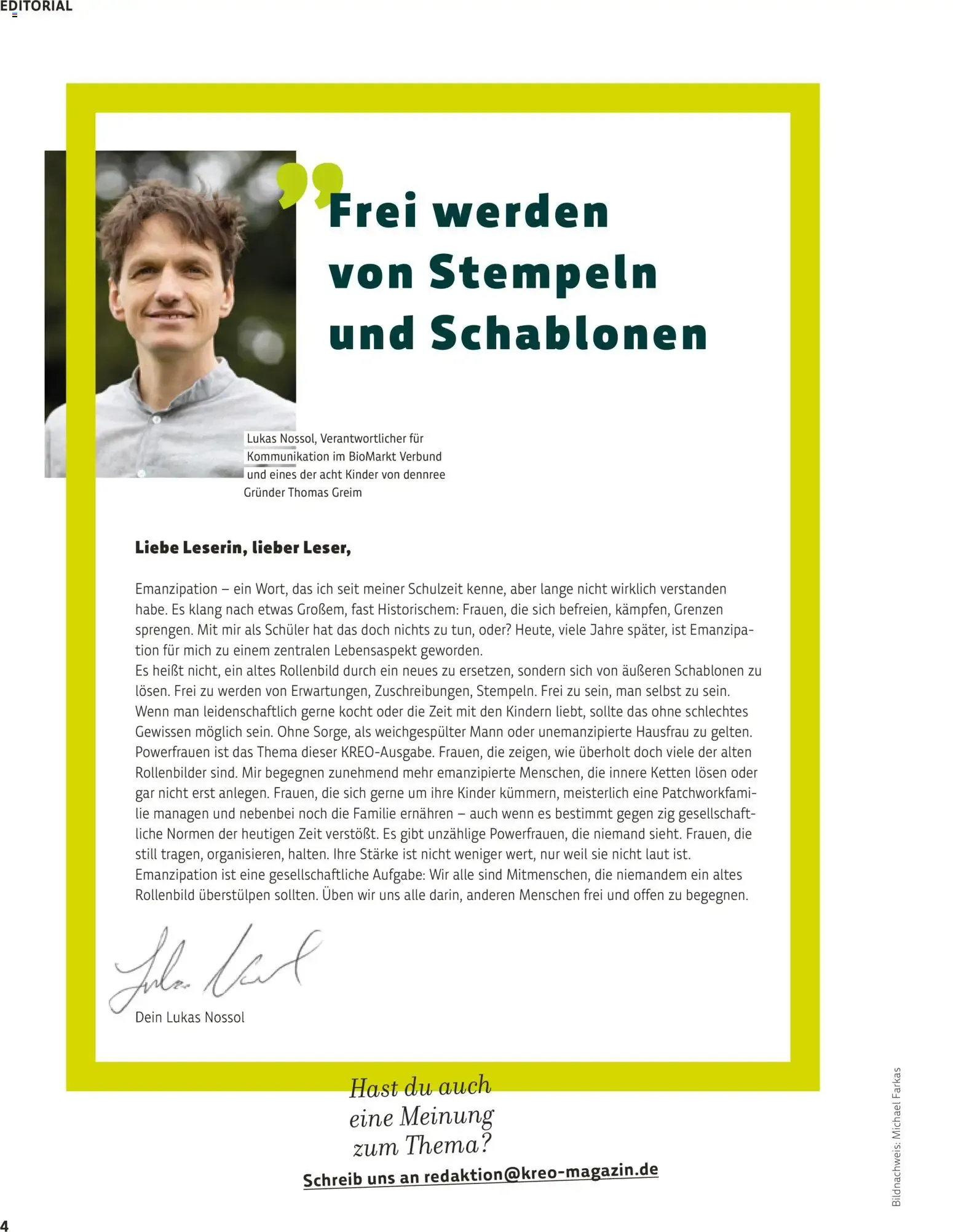 BioMarkt Kreo Magazin (ab 26.05.2026) zum Blättern von 1. Februar bis 30. Juni 2026 - Prospekt seite 4