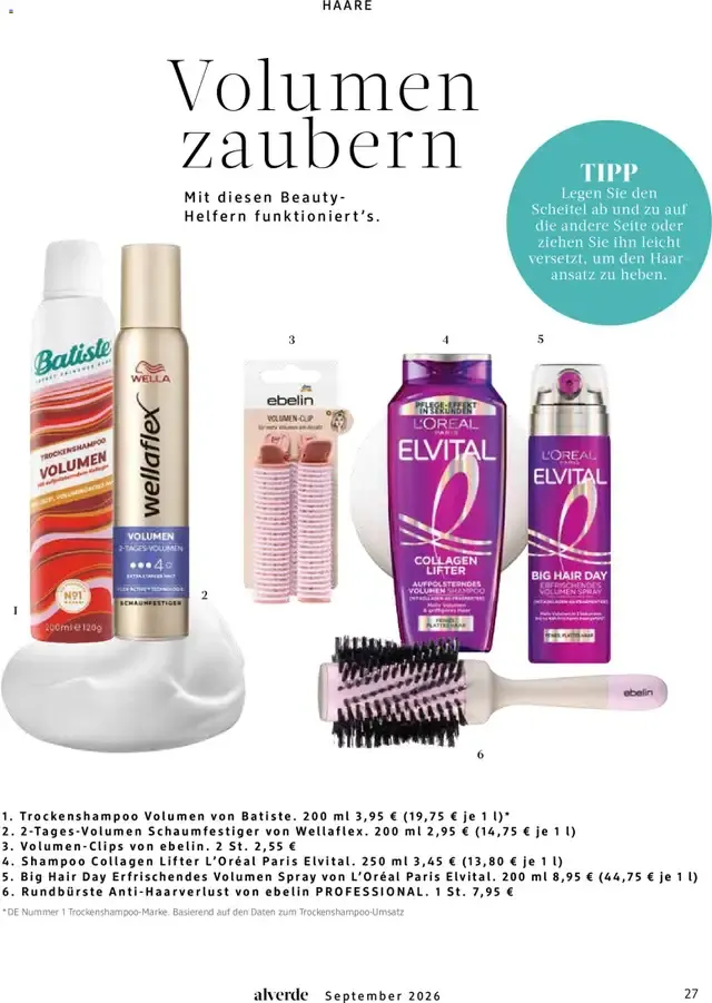 dm Magazin alverde von 1. September bis 30. September 2026 - Prospekt seite 27