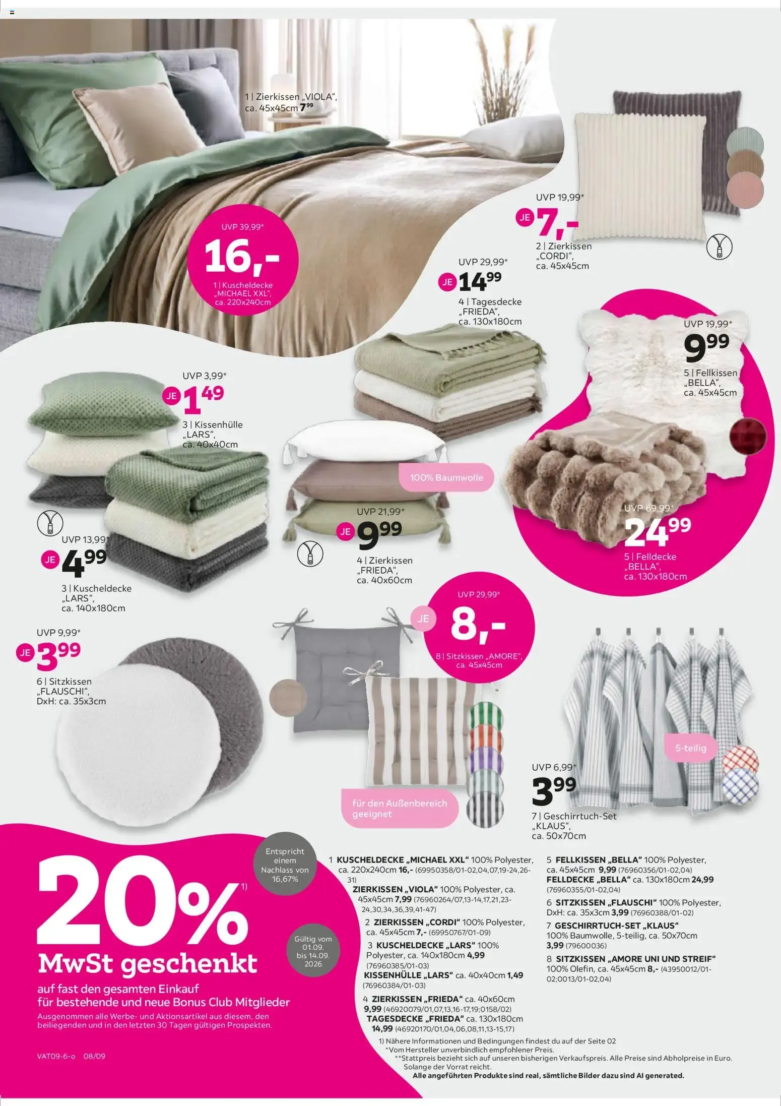 Mömax Prospekt: Pink Shopping Aktionen von 1. September bis 14. September 2026 - Flugblätt seite  8