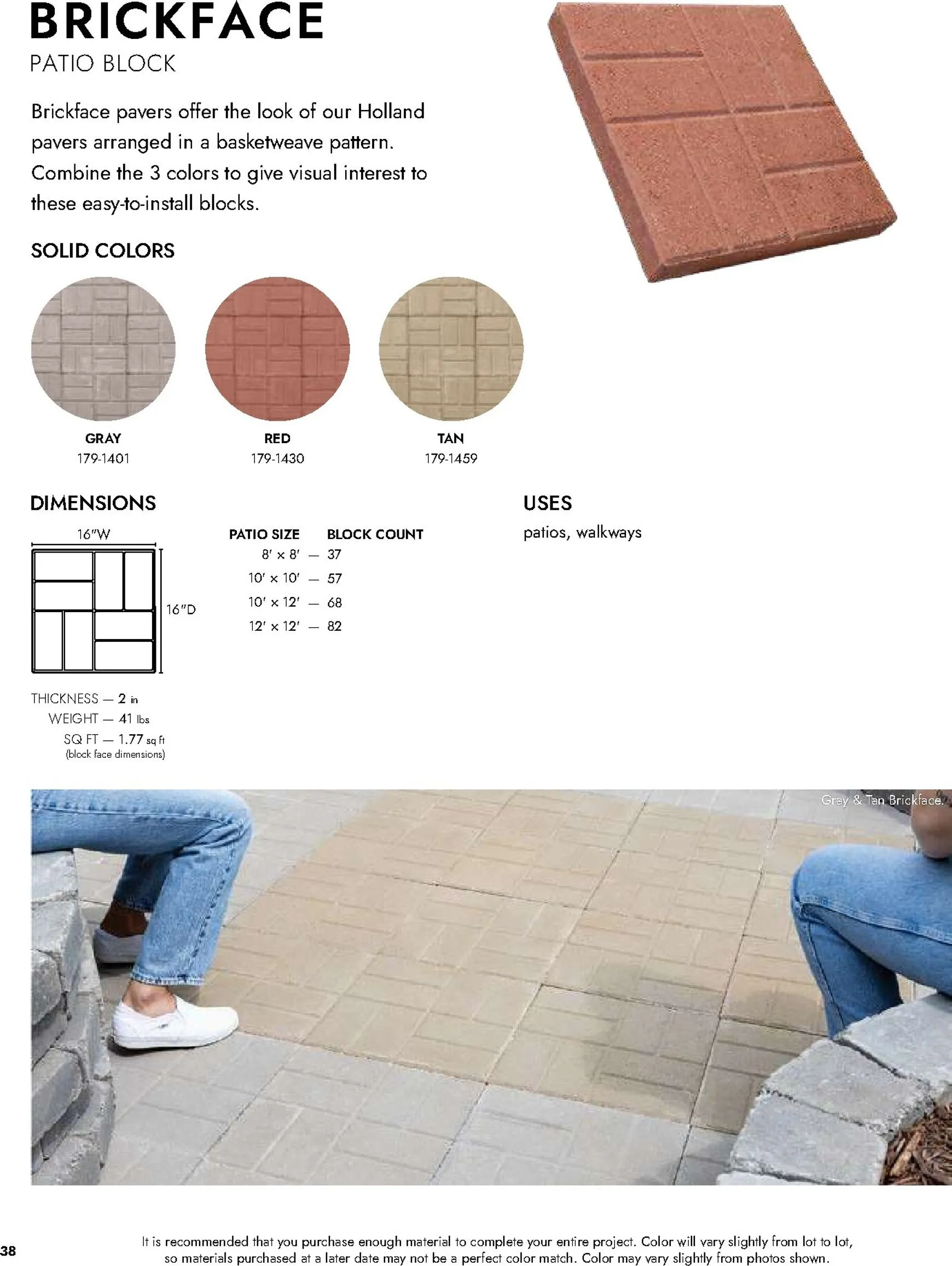 Weekly ad Current Menards - Landscape Block Catalog leaflet valid from Thursday 04/02/2026 to Thursday 12/31/2026 from April 2 to December 31 2026 - Page 39
