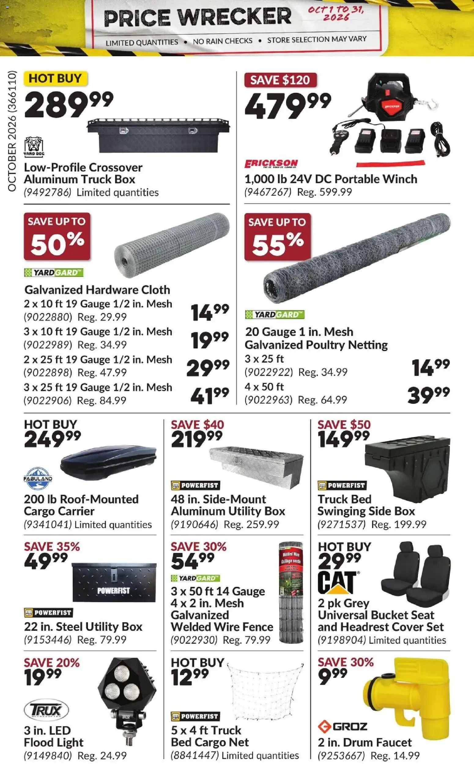 Princess Auto flyer - Price Wrecker from Oct 1, 2026 > weekly specials & deals from October 1 to October 31 2026 - flyer page 11