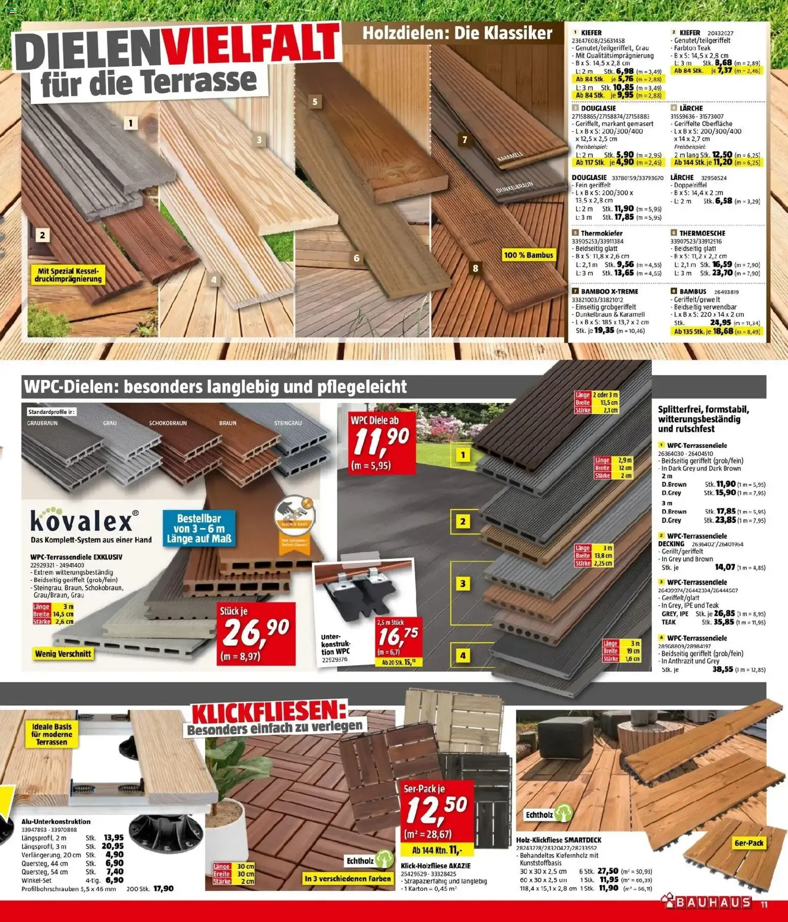 Bauhaus Pasching, Wels, Steyr von 22.07.2026 - Aktuelle Angebote von 22. Juli bis 11. August 2026 - Flugblätt seite 11