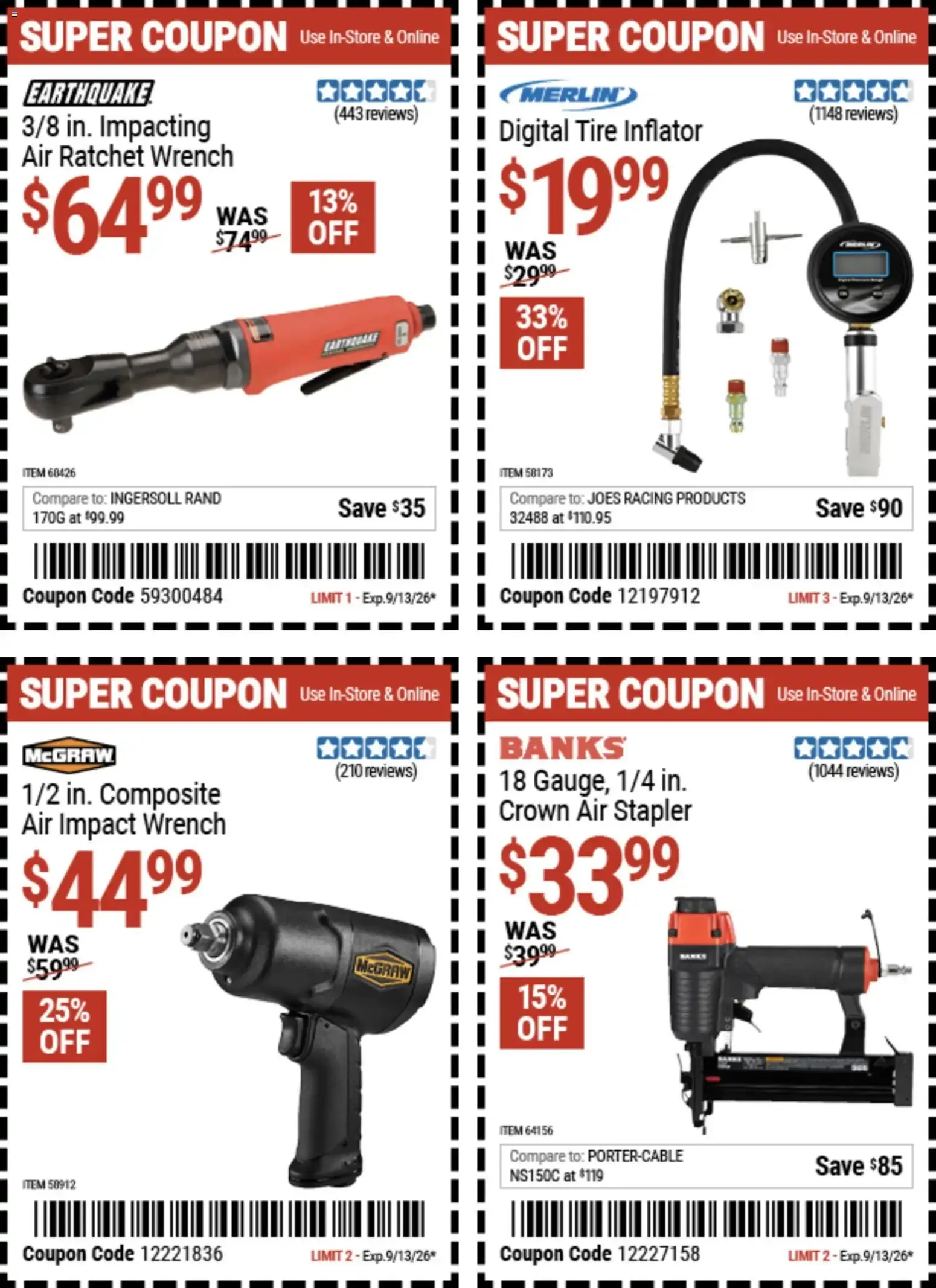 Weekly ad Harbor Freight Coupon Deals from August 31 to September 13 2026 - Page 3