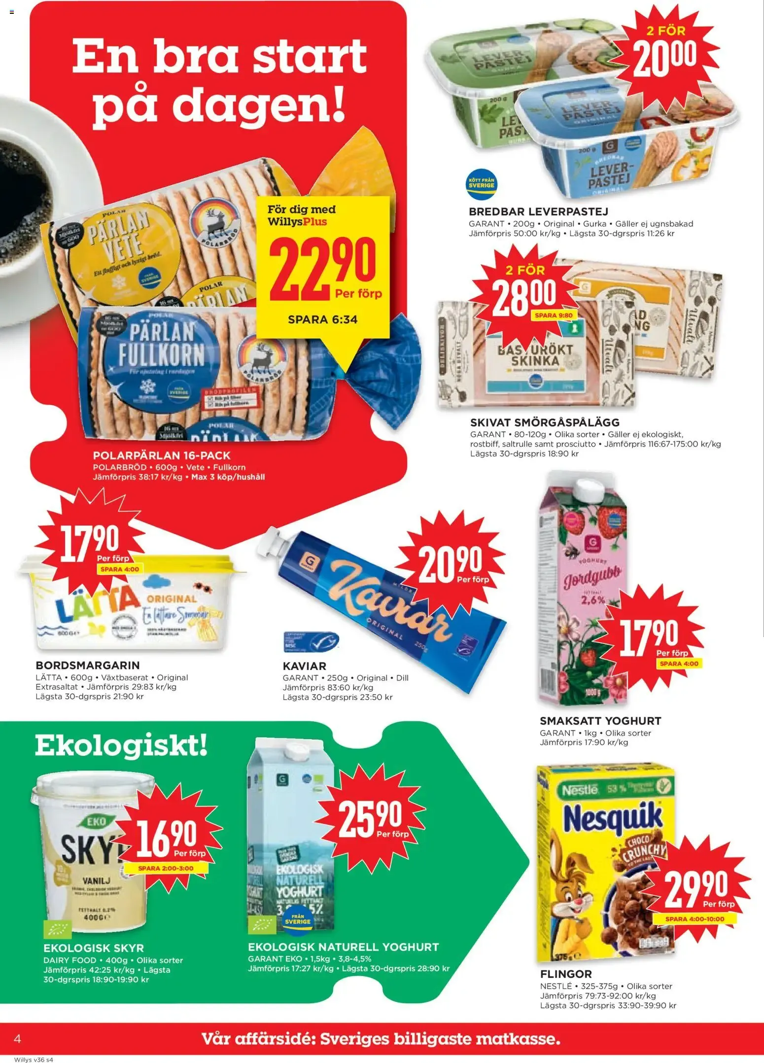 Willys erbjudanden från 31/08/2026 - 06/09/2026 > Reklamblad nuvarande rabatter från 31 augusti till 6 september 2026 - Reklamblad sidor 4
