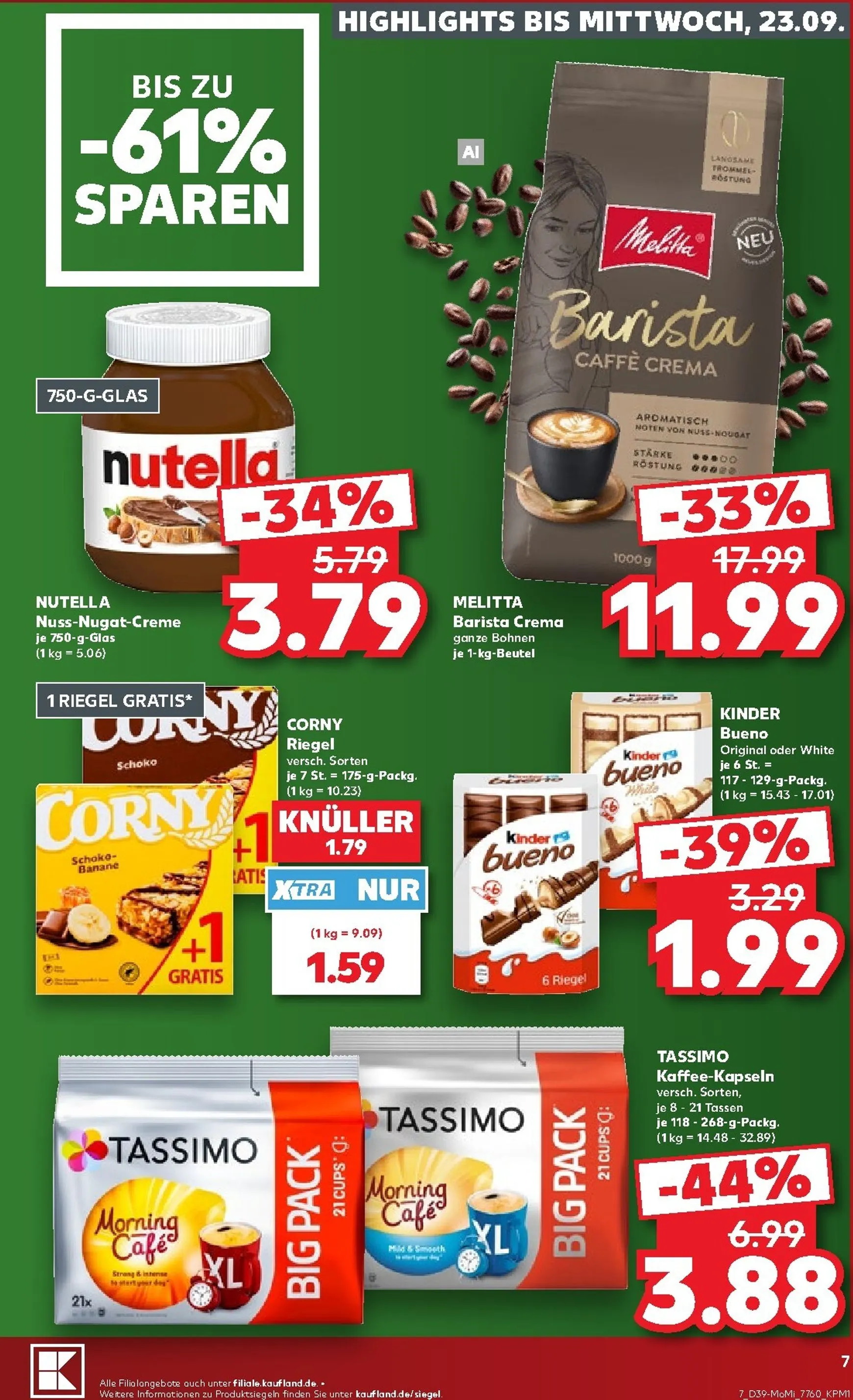 Kaufland - Richtig Sparen Prospekt nächste Woche – von Montag 21.09.2026 bis Mittwoch 23.09.2026 von 21. September bis 23. September 2026 - Prospekt seite 7