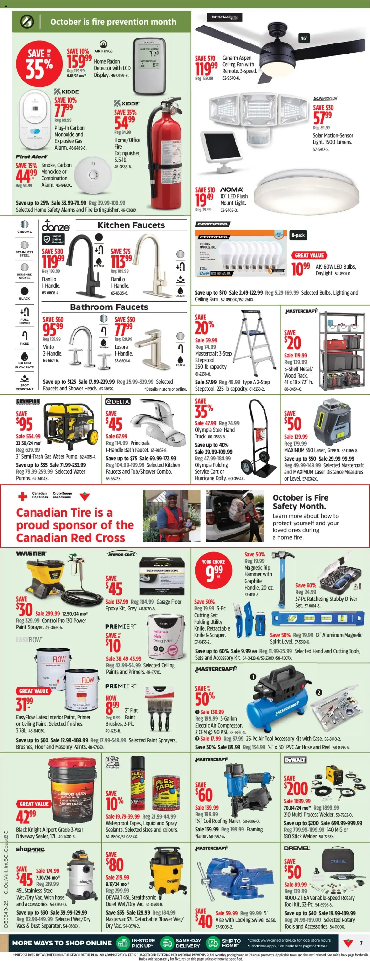 Canadian Tire weekly flyer from Oct 1, 2026 > weekly specials & deals from October 1 to October 7 2026 - flyer page 7