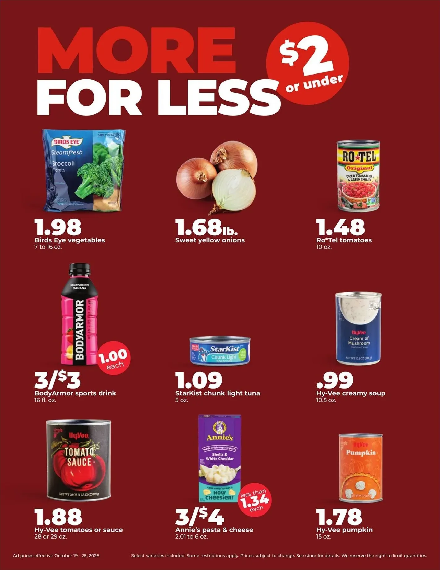 Weekly ad Current Hy Vee leaflet valid from Monday 10/19/2026 to Sunday 10/25/2026 from October 19 to October 25 2026 - Page 3