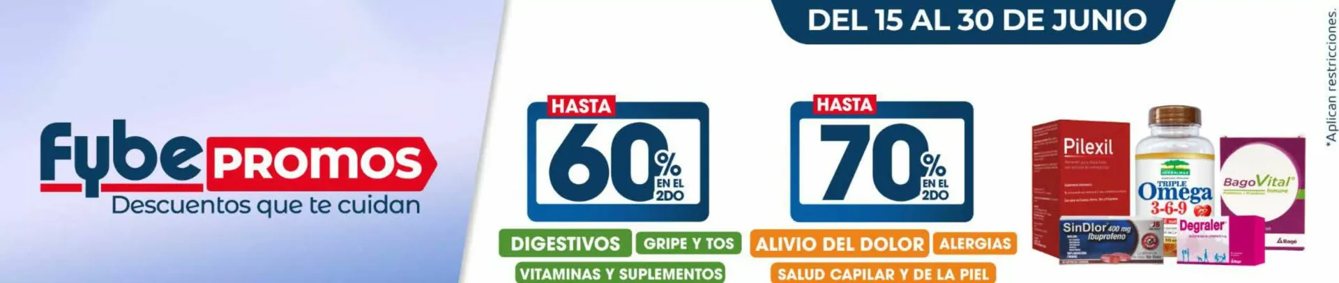 Catalogo de Fybeca Promos: Descuentos que te cuidan 15 de junio al 30 de junio 2026 - Pag 1