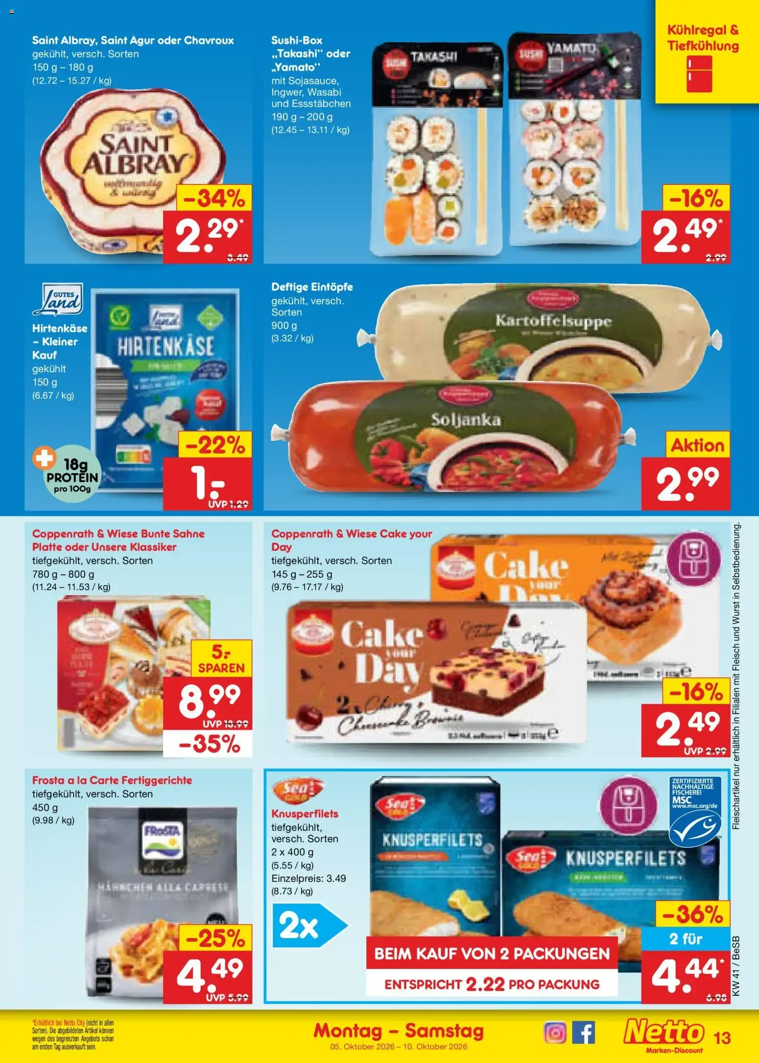 Netto Marken-Discount Prospekt (ab 05.10.2026) » Angebote van 5 oktober tot 10 oktober 2026 - Folder pagina 13