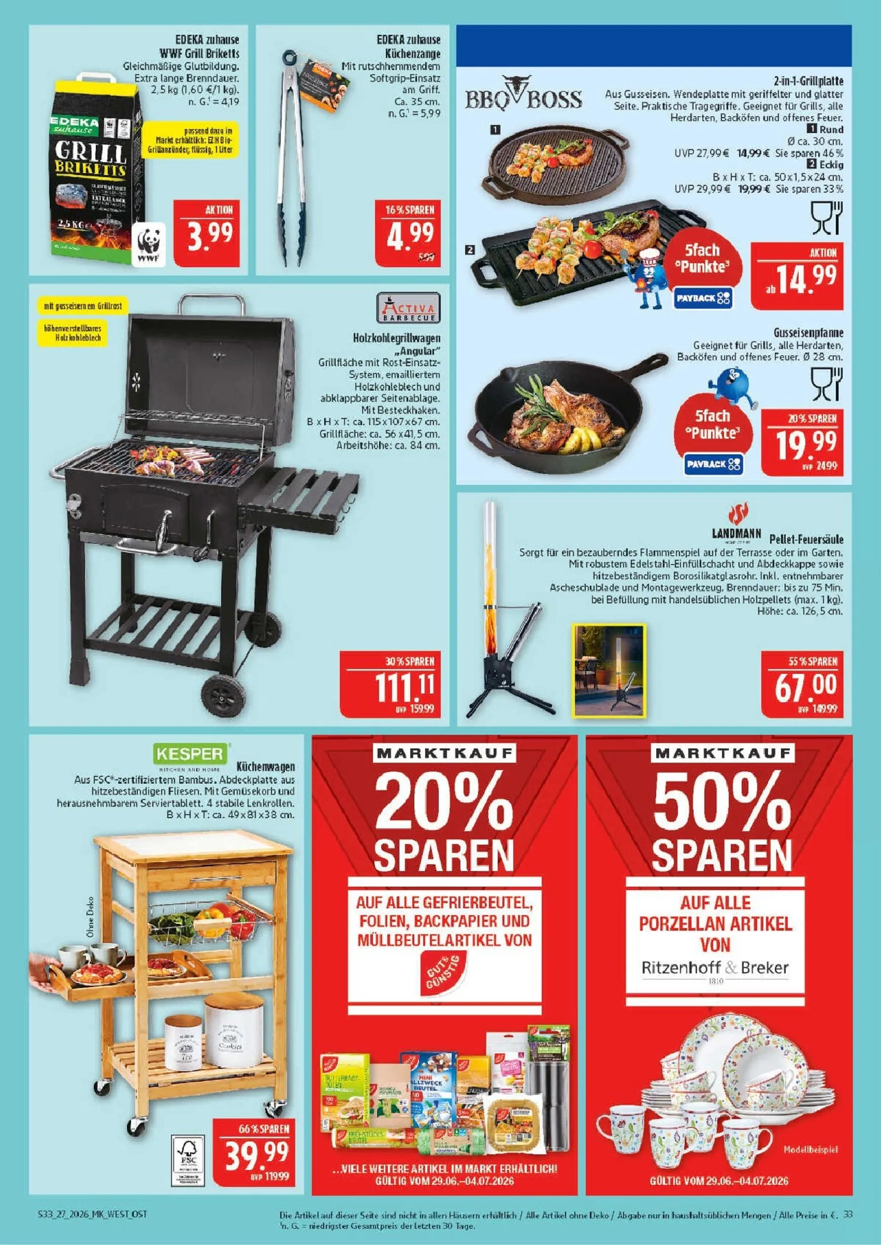 Marktkauf Prospekt nächste Woche – von Montag 29.06.2026 bis Samstag 04.07.2026 von 29. Juni bis 4. Juli 2026 - Prospekt seite 33