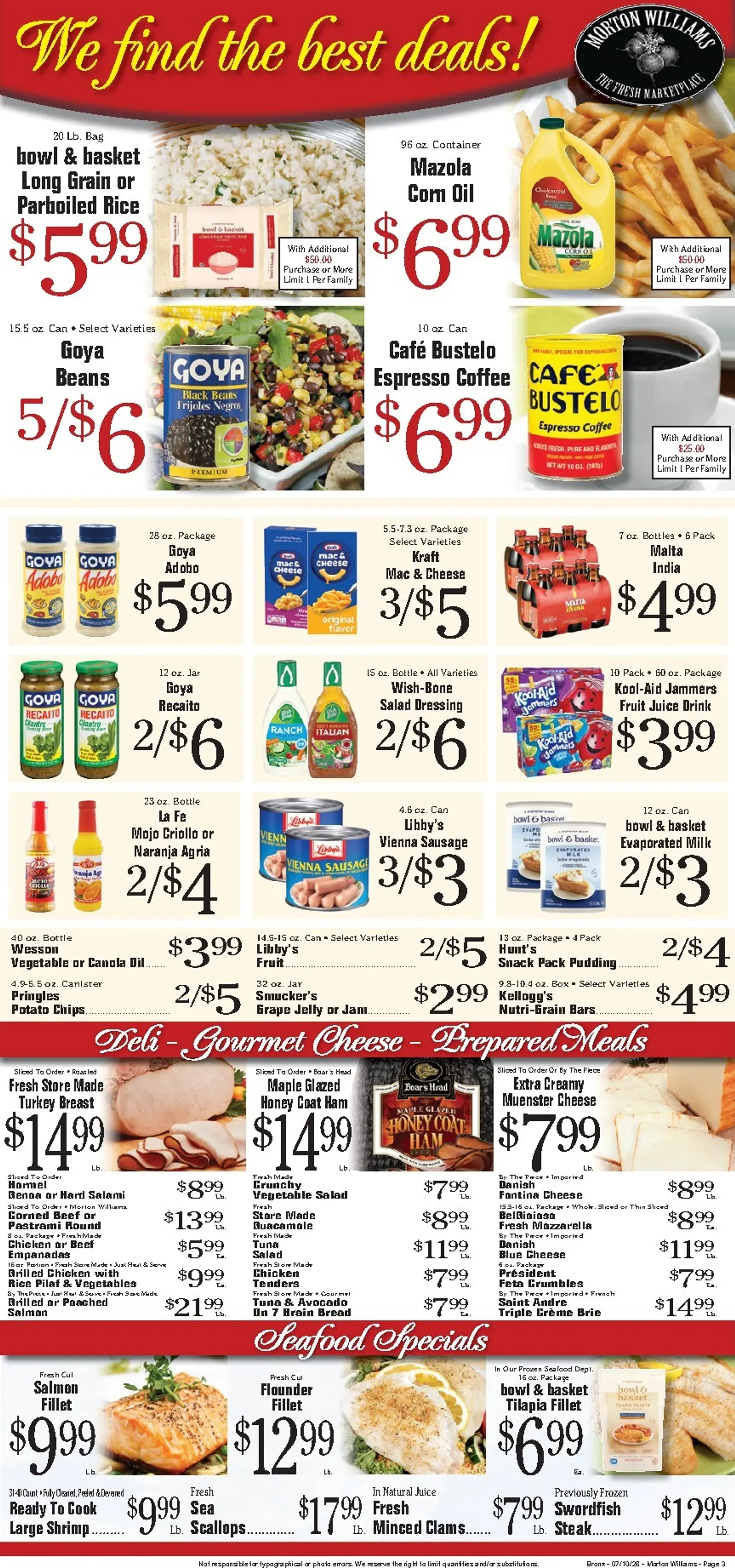 Weekly ad Current Morton Williams - Bronx leaflet valid from Friday 07/10/2026 to Thursday 07/16/2026 from July 10 to July 16 2026 - Page 3