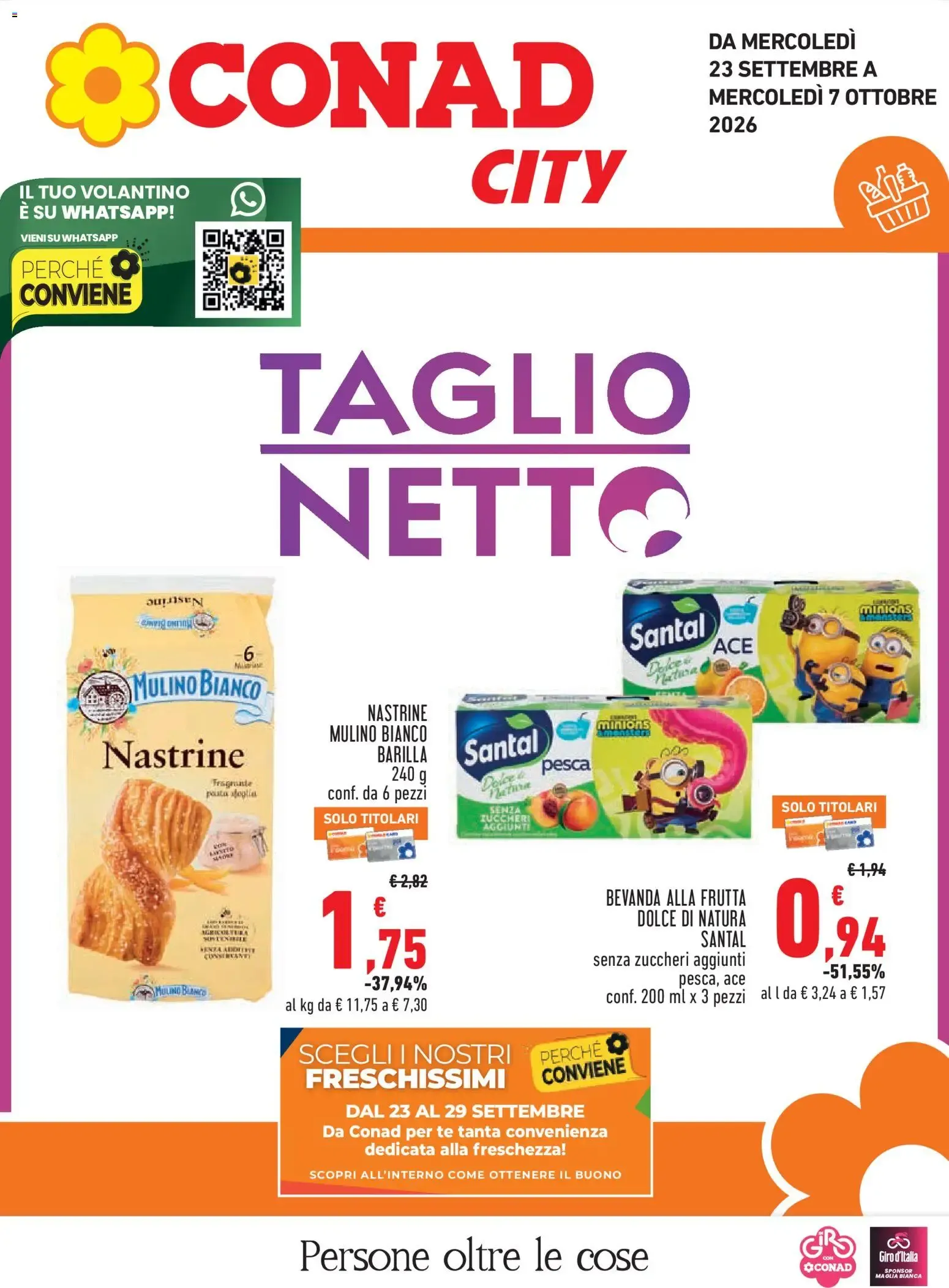 Volantino Conad City: Taglio Netto da 23 settembre a 7 ottobre di 2026 - Pagina del volantino 1