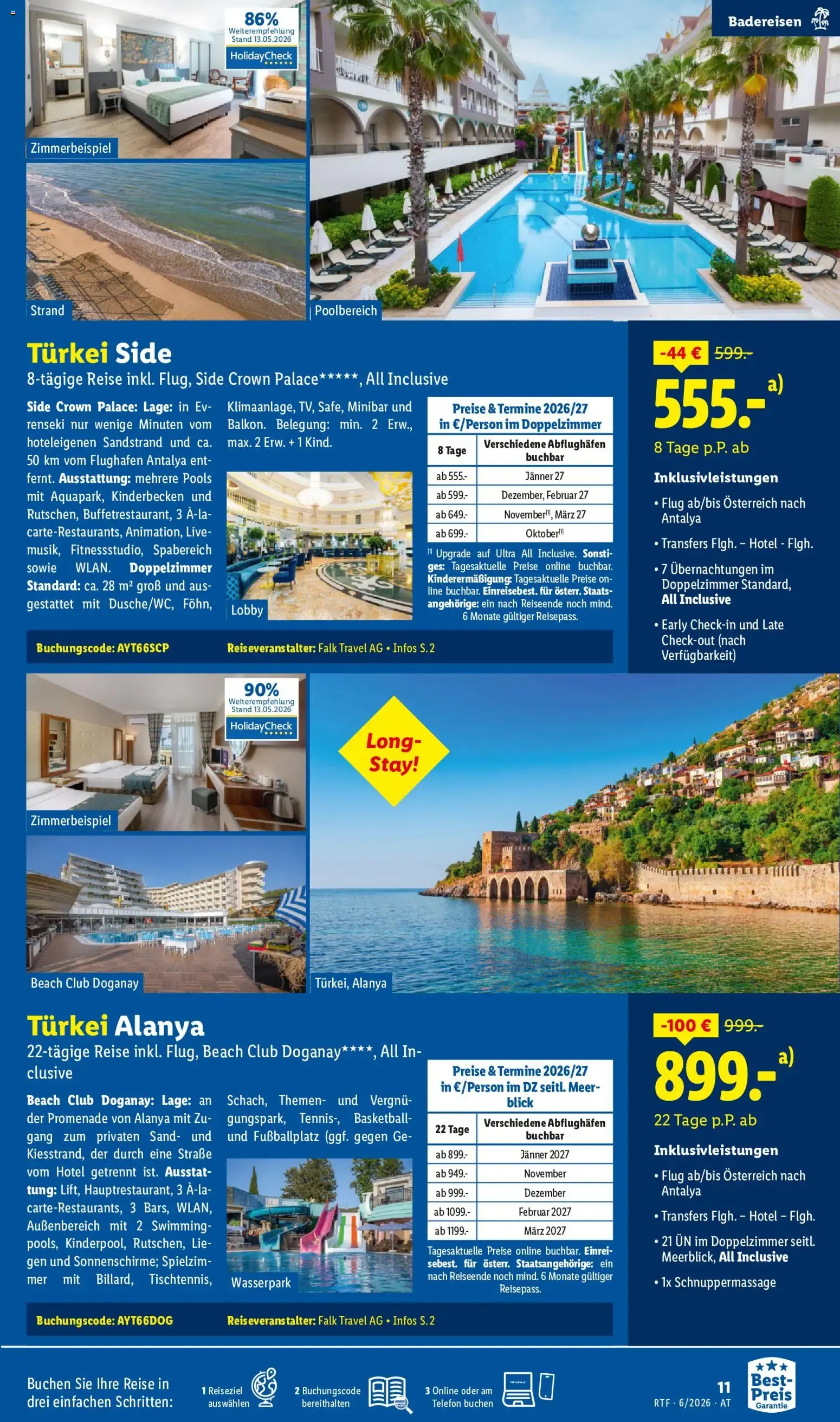 Lidl Reisen - Traumurlaub von 13. Juni bis 15. Juli 2026 - Flugblätt seite 11