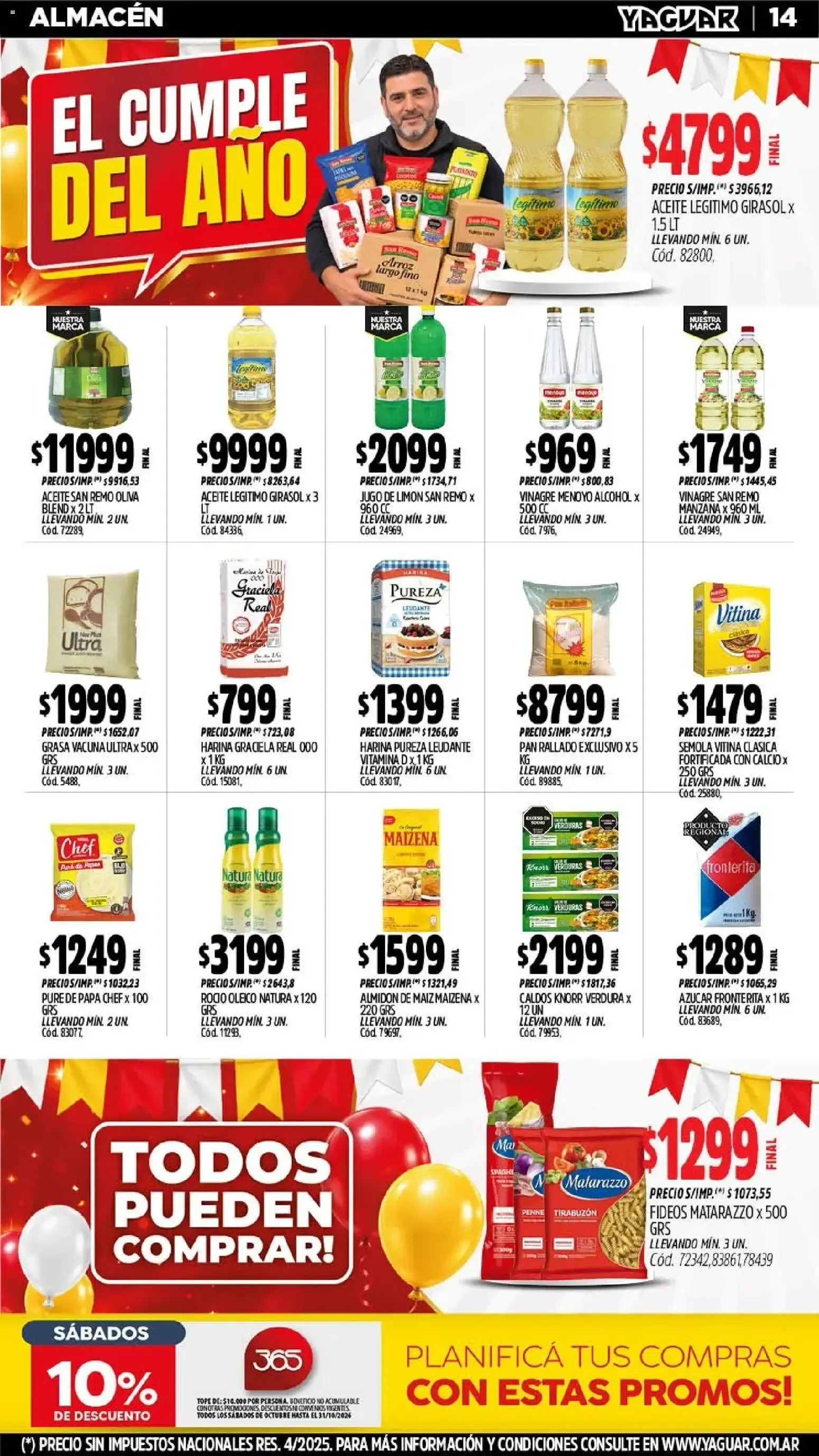 Ofertas de Yaguar - Oferta Semanal Mendoza del 05/10/2026 - 10/10/2026 5 de octubre al 10 de octubre 2026 - Página 11 del catálogo