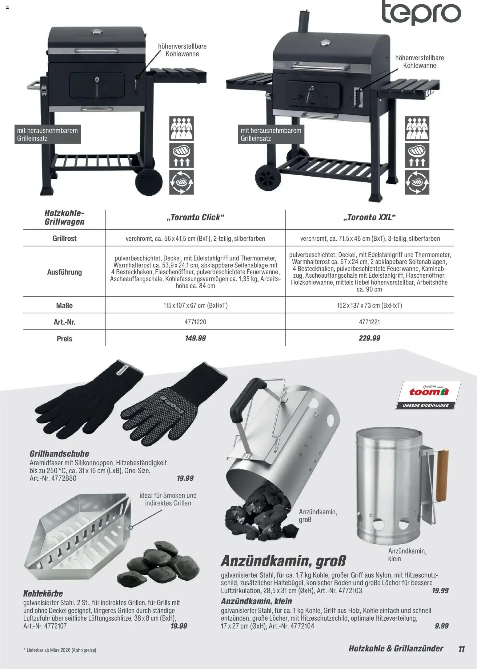 Toom Baumarkt Grills & Zubehör 2026 vom 14.02.2026 – Angebote online von 14. Februar bis 31. Dezember 2026 - Prospekt seite 10