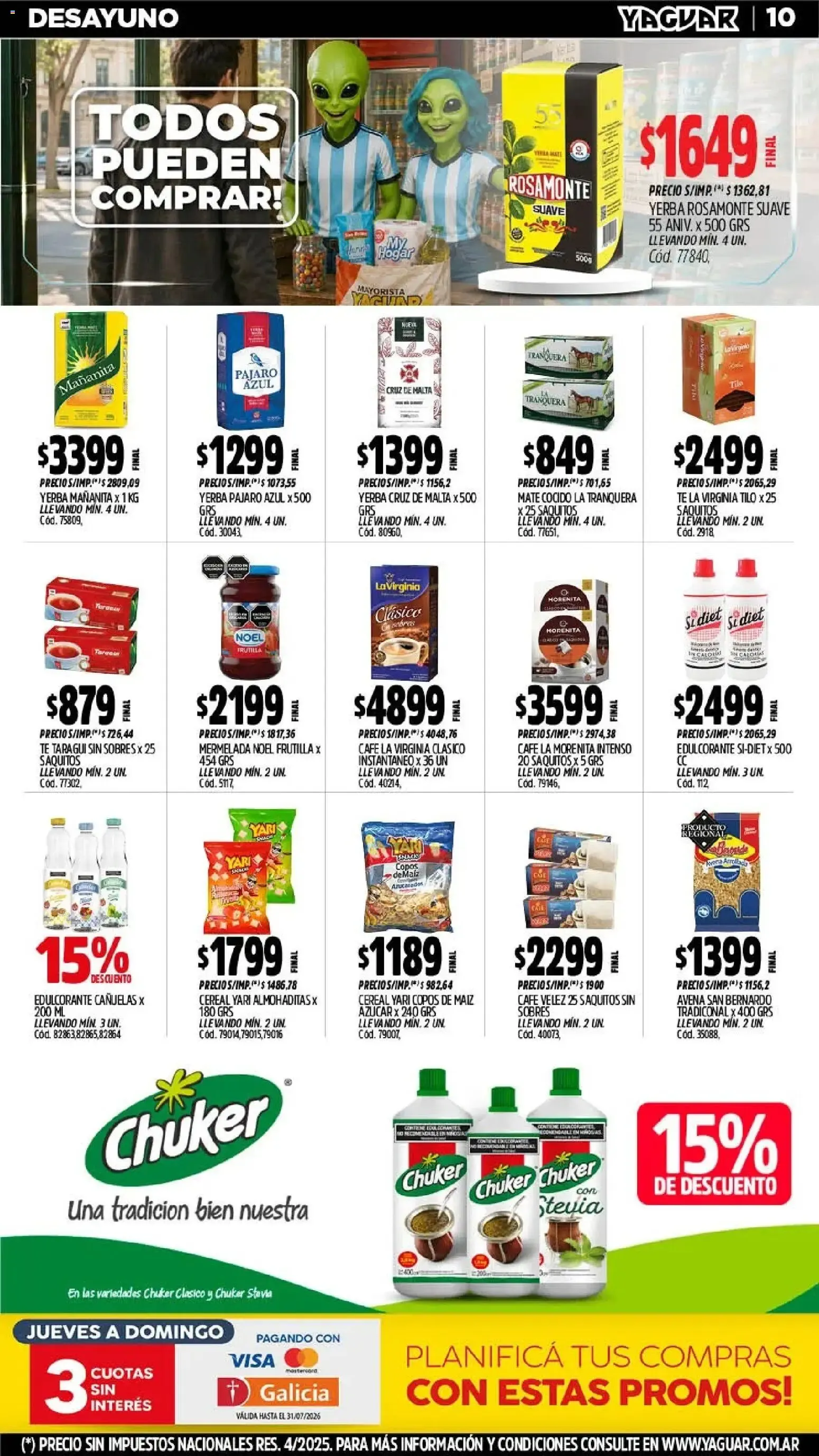 Ofertas de Yaguar - Oferta Semanal Jujuy del 06/07/2026 - 12/07/2026 6 de julio al 12 de julio 2026 - Página 10 del catálogo