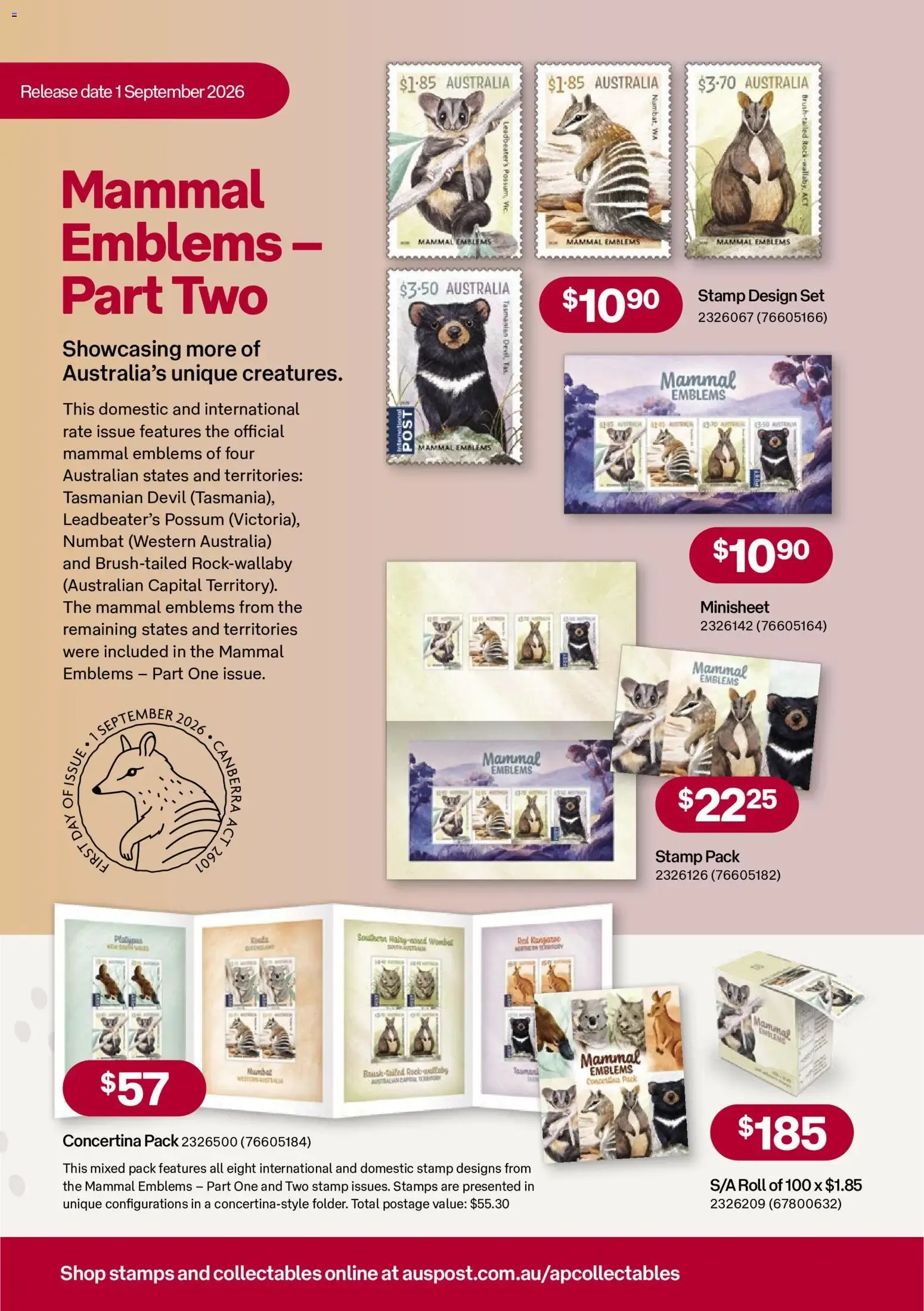 Stamp Bulletin - Catalogue valid from 1 September to 20 October 2026 - page 4