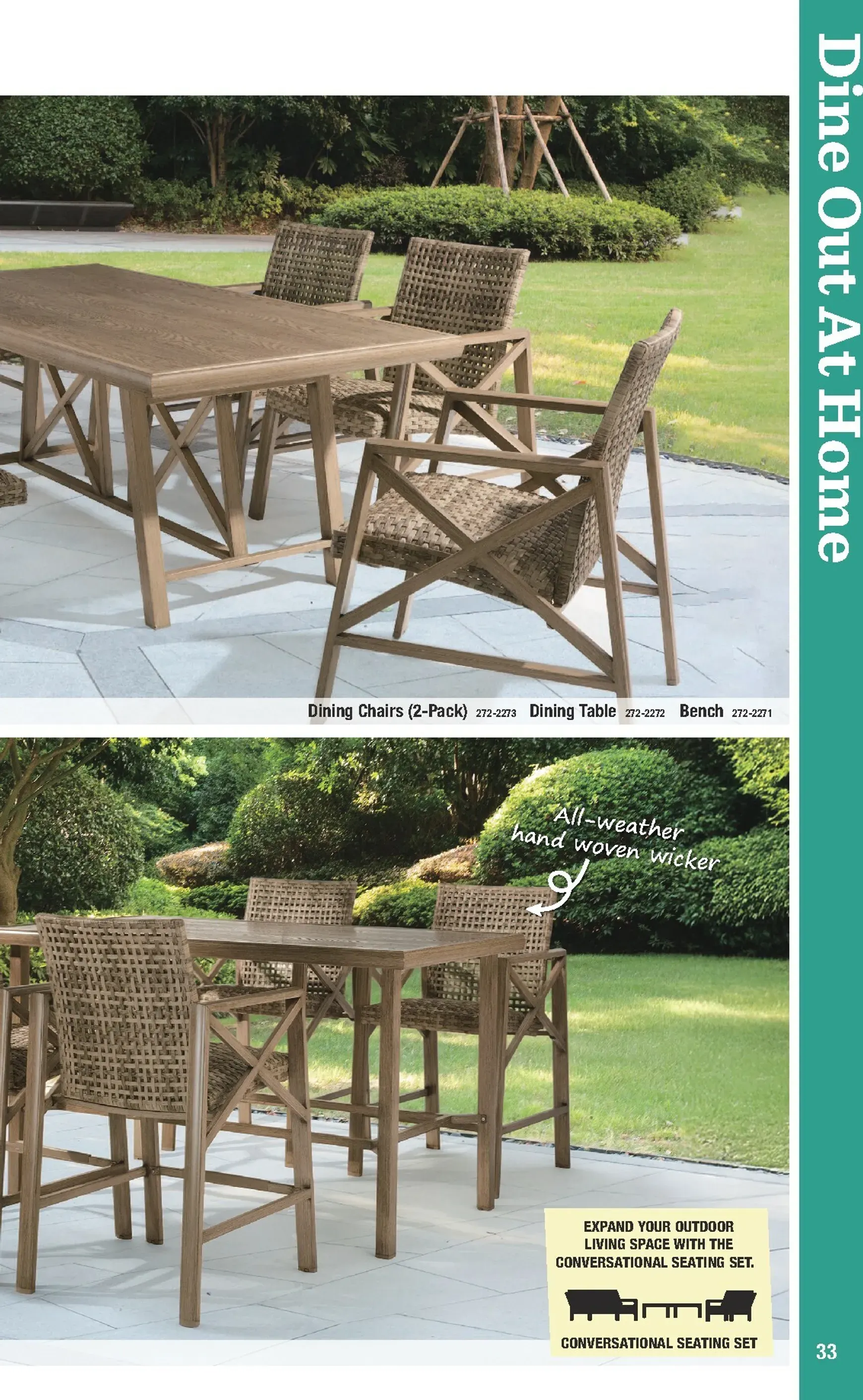 Weekly promotion Outdoor Living 2026 Catalog spanning from February 4 to December 31 2026 - Page 34 for Catalogue 365