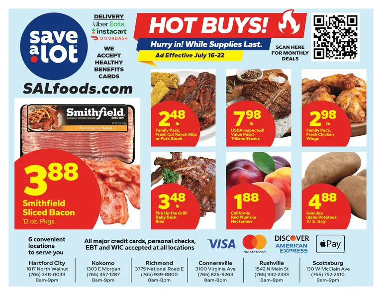 Save a Lot - Hot Buys! Ad Effective July 16-22