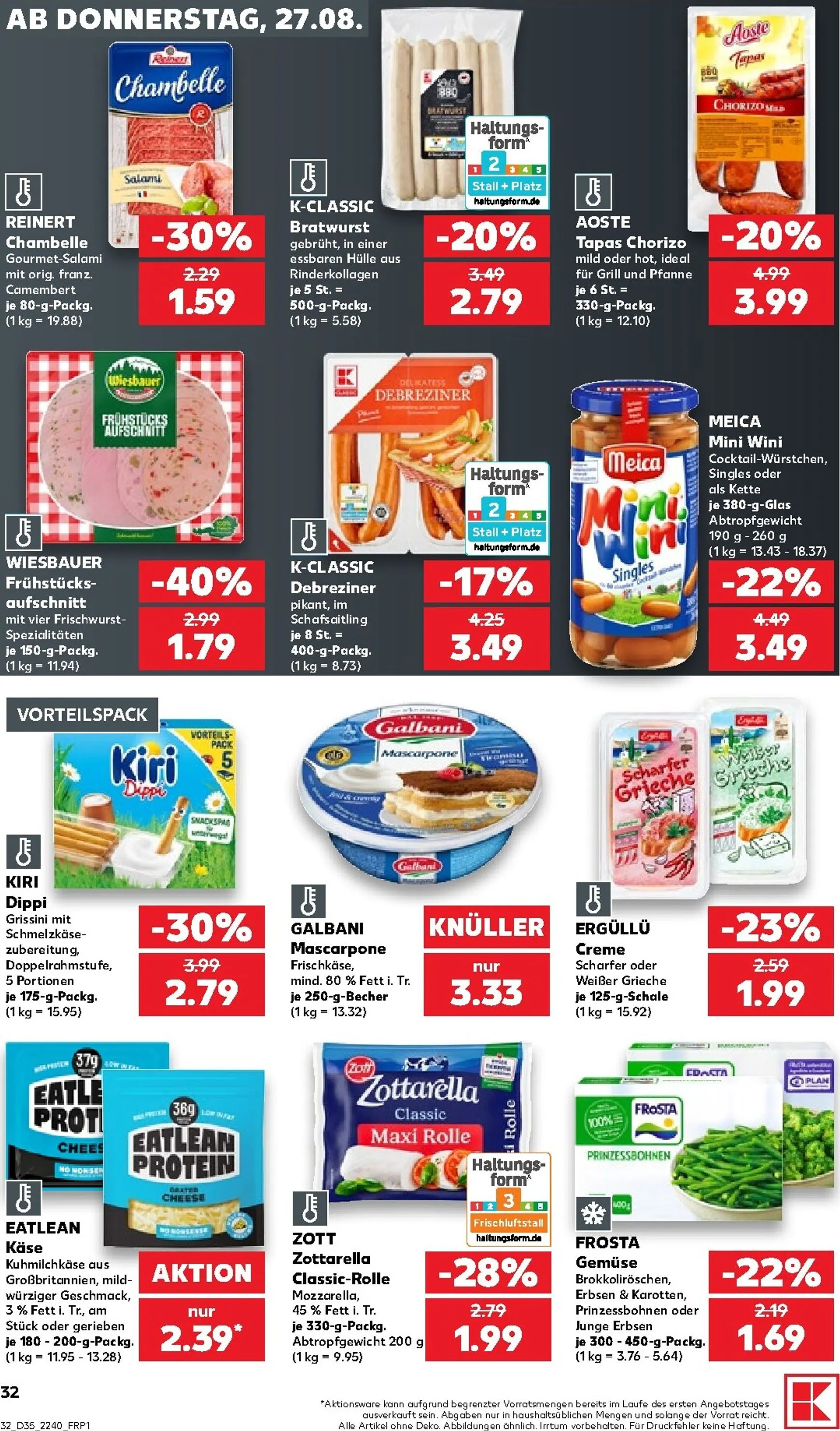 Kaufland Prospekt nächste Woche – von Donnerstag 27.08.2026 bis Mittwoch 02.09.2026 von 27. August bis 2. September 2026 - Prospekt seite 33