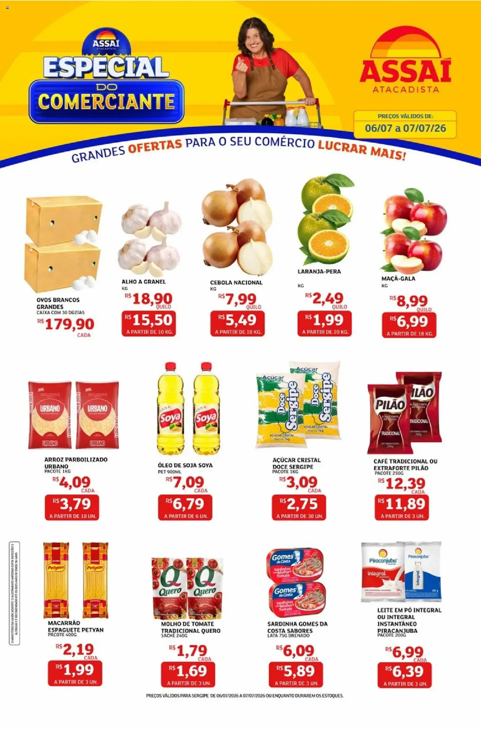 Encarte de Assaí Atacadista ofertas - SE de 06/07/2026 | Promoções Online 6 de julho até 7 de julho 2026 - Pagina 1