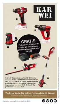 Karwei: Oferta en herramientas Einhell