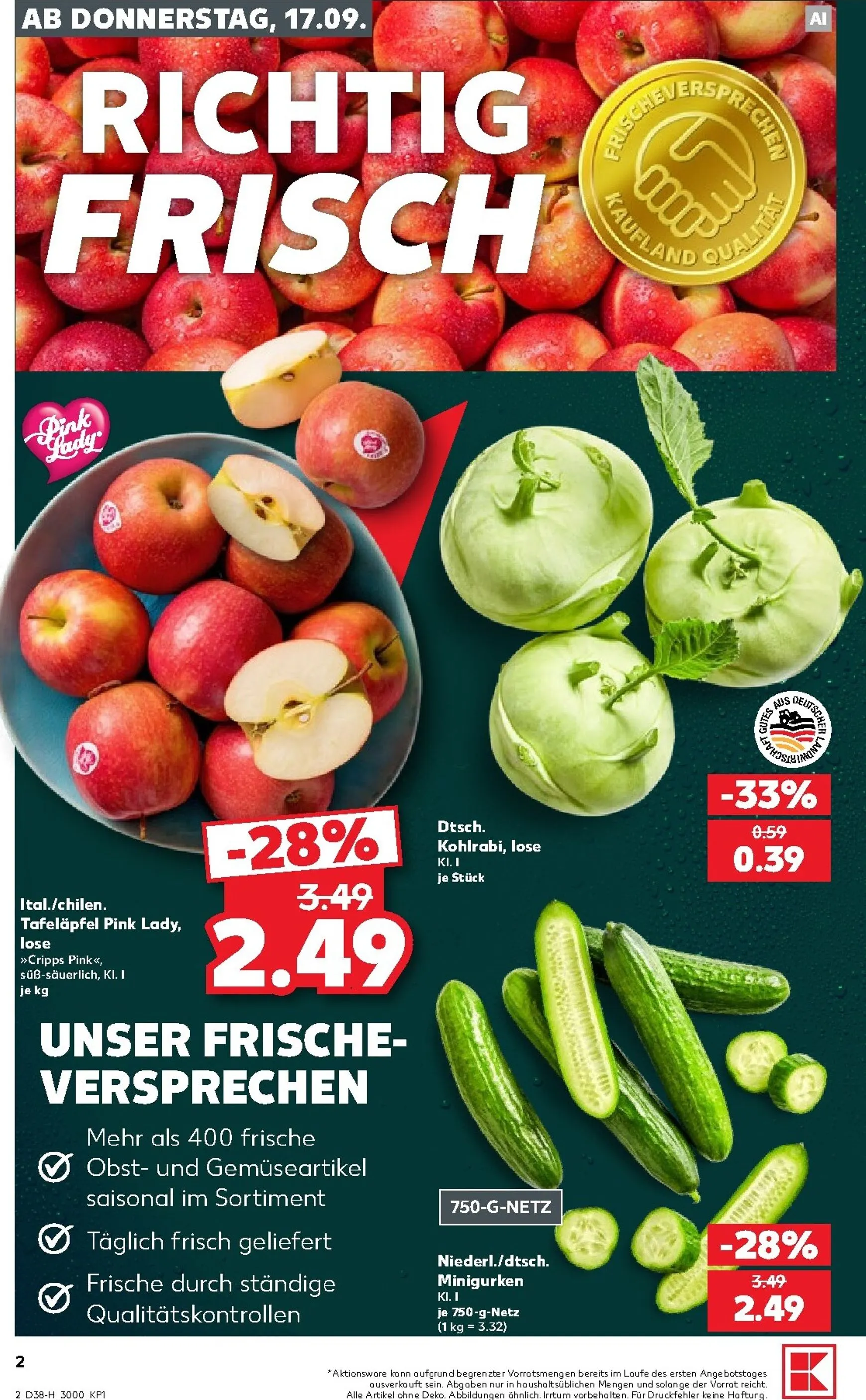Kaufland - Extra angebote Prospekt nächste Woche – von Donnerstag 17.09.2026 bis Mittwoch 23.09.2026 von 17. September bis 23. September 2026 - Prospekt seite 2