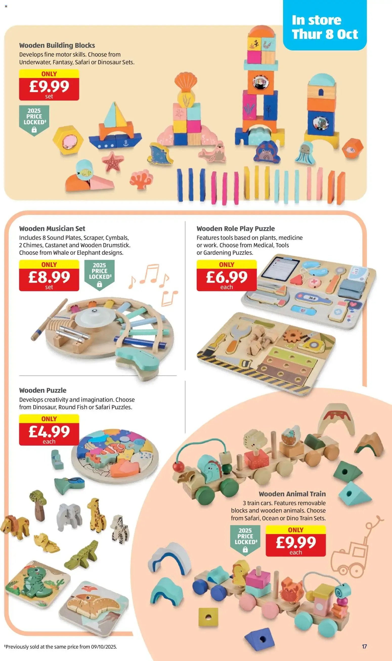 Aldi Specialbuys: The Wooden Toy Event from 8 October to 14 October 2026 - Catalogue Page 17