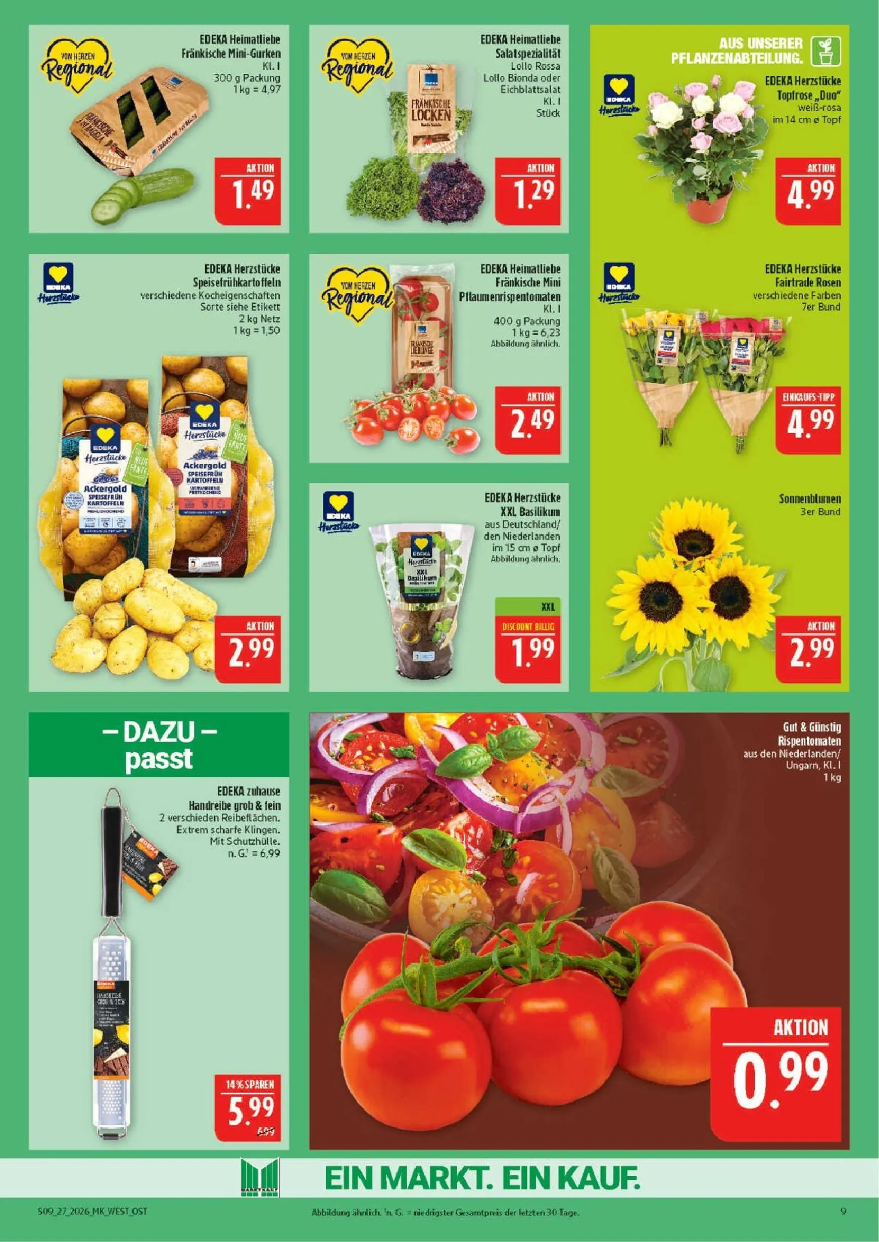 Marktkauf Prospekt nächste Woche – von Montag 29.06.2026 bis Samstag 04.07.2026 von 29. Juni bis 4. Juli 2026 - Prospekt seite 9