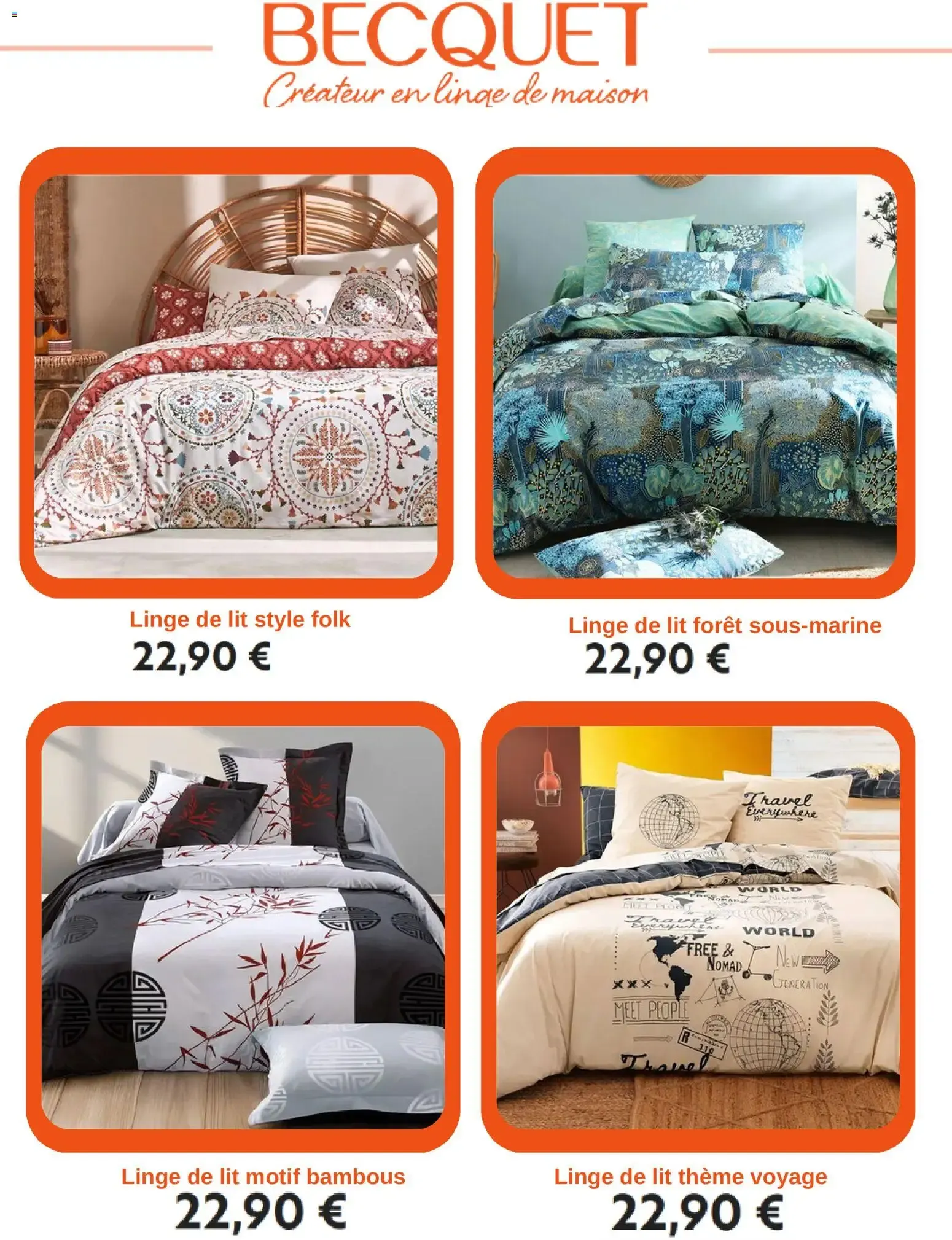 BECQUET Créateur en linge de maison du 11 septembre au 15 octobre 2026 - Catalogue page 2