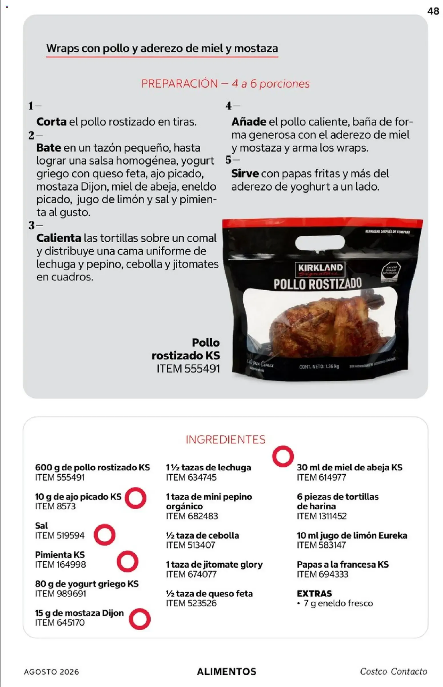 Catálogo de COSTCO Contacto 1 de agosto al 31 de agosto 2026 - Pagina 48