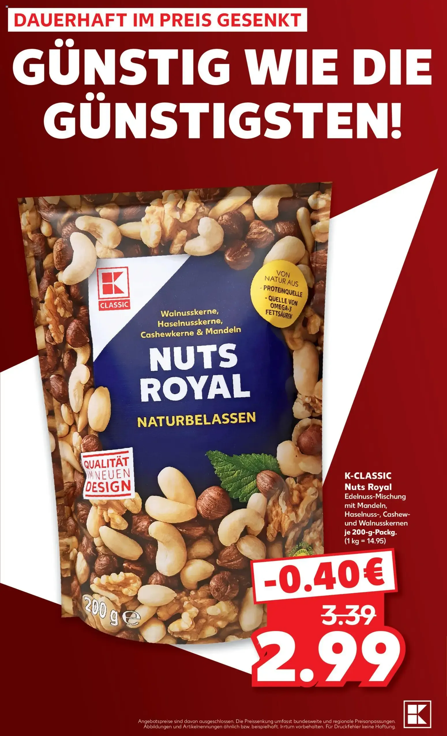 Kaufland Classic: Discount-Billig! Dauerhaft im Preis gesenkt van 1 oktober tot 31 oktober 2026 - Folder pagina 6