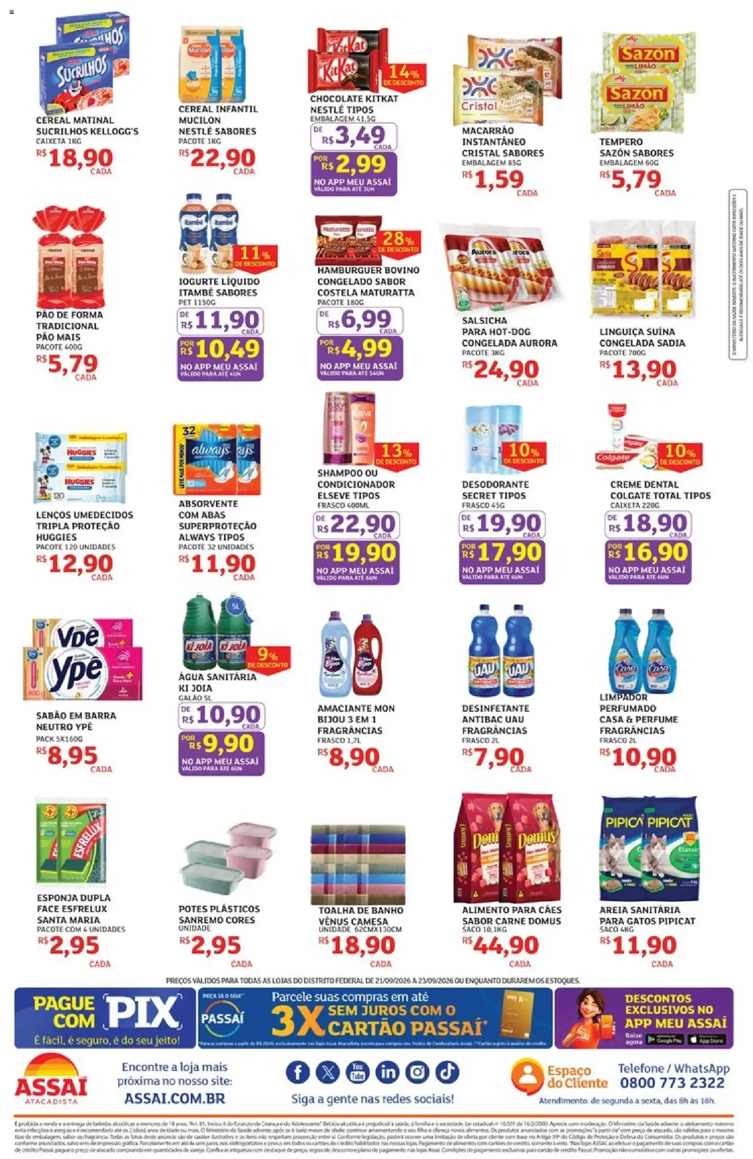 Encarte de Assaí Atacadista ofertas - DF de 21/09/2026 | Promoções Online 21 de setembro até 23 de setembro 2026 - Pagina 2