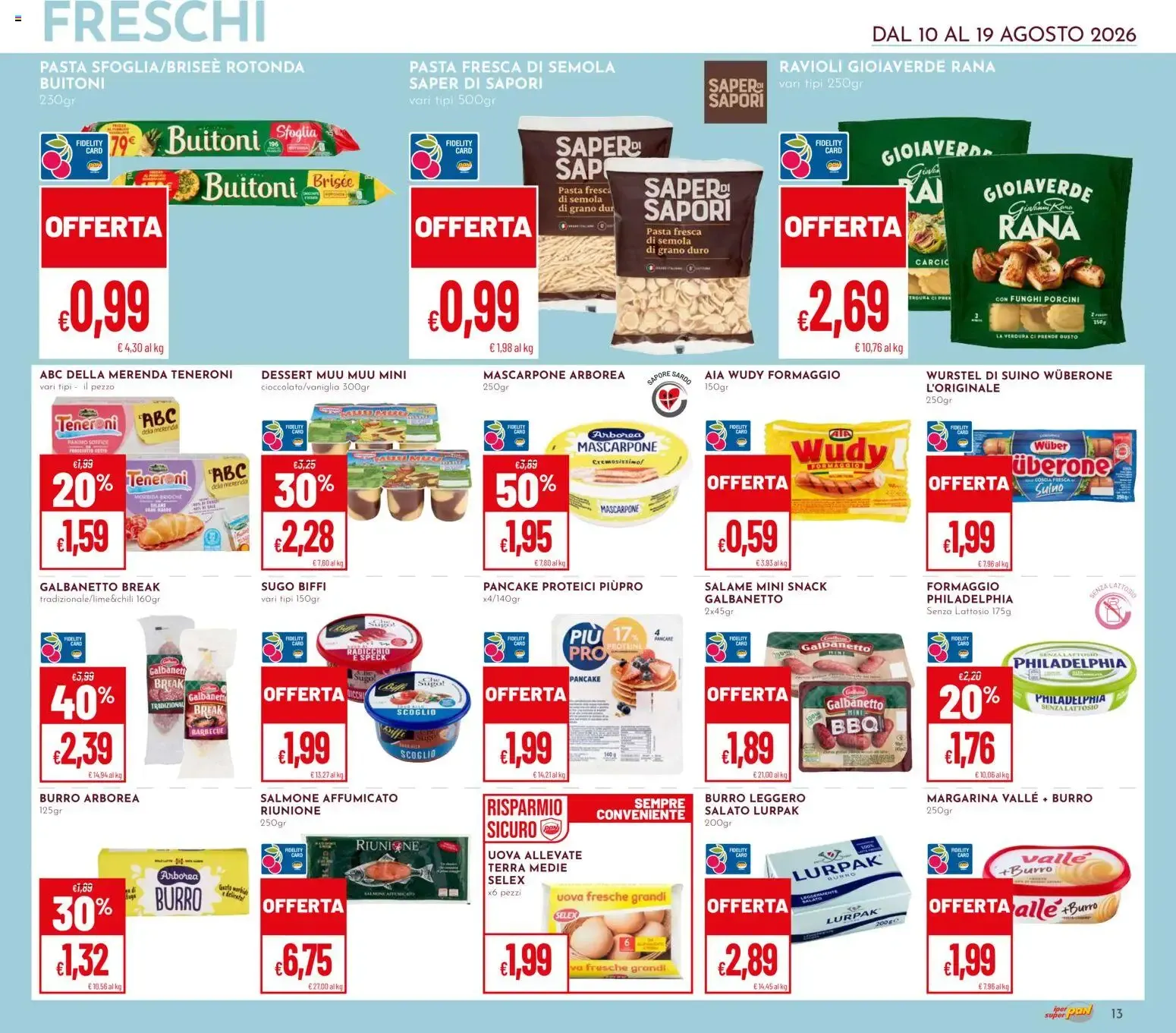 Offerte Buon Ferragosto Iper Pan & Super Pan da 10 agosto a 19 agosto di 2026 - Pagina del volantino 12