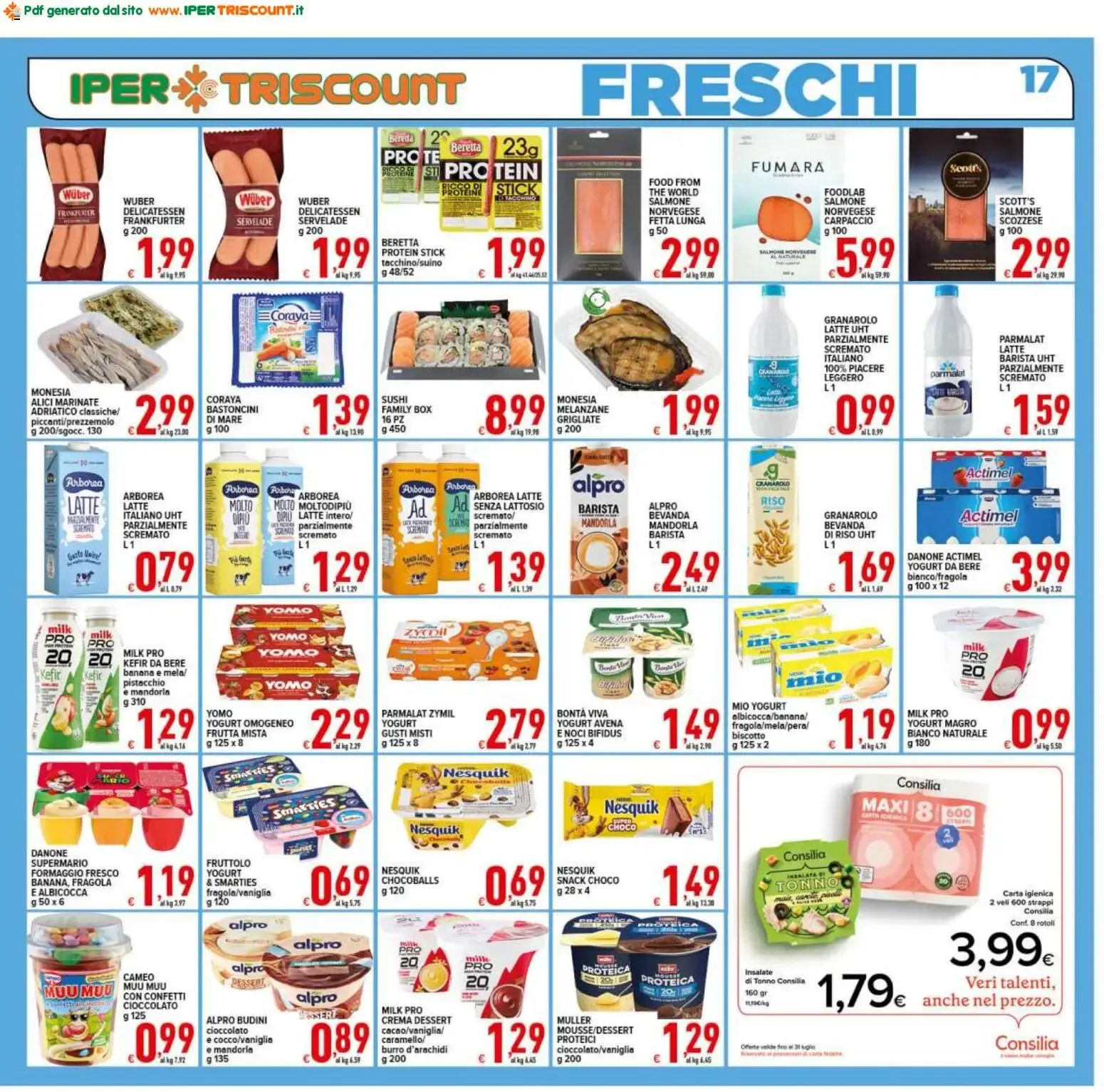 Iper Triscount Supermercati - Anniversario! Offerte valide dall'1 al 9 luglio 2026 da 1 luglio a 9 luglio di 2026 - Pagina del volantino 17
