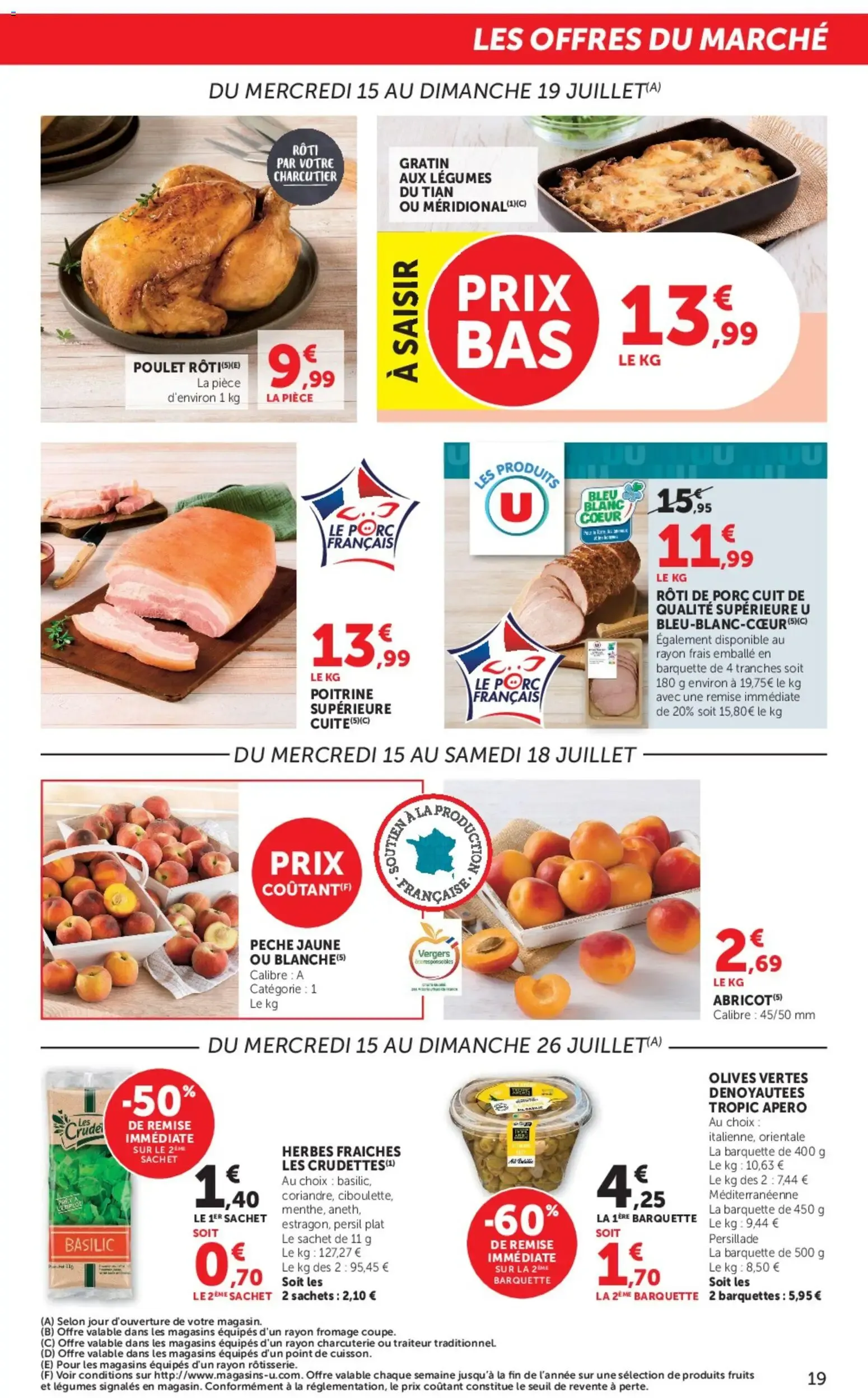 U Express catalogue à partir du 15/07/2026 - promo en ligne du 15 juillet au 26 juillet 2026 - Catalogue page 19