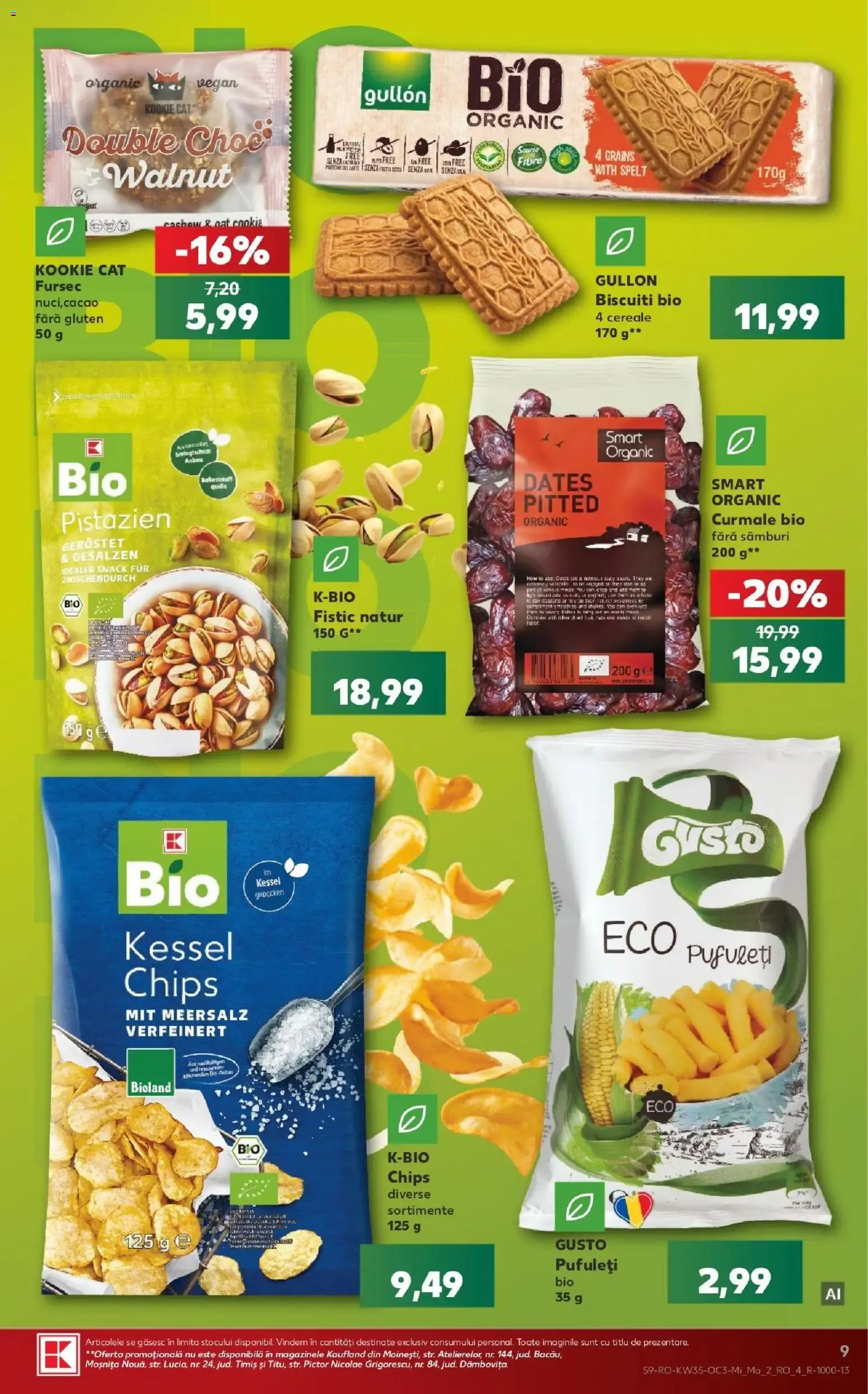 Catalog Kaufland Produse BIO de la 26 august până la 1 septembrie 2026 - Revista Pagina 9