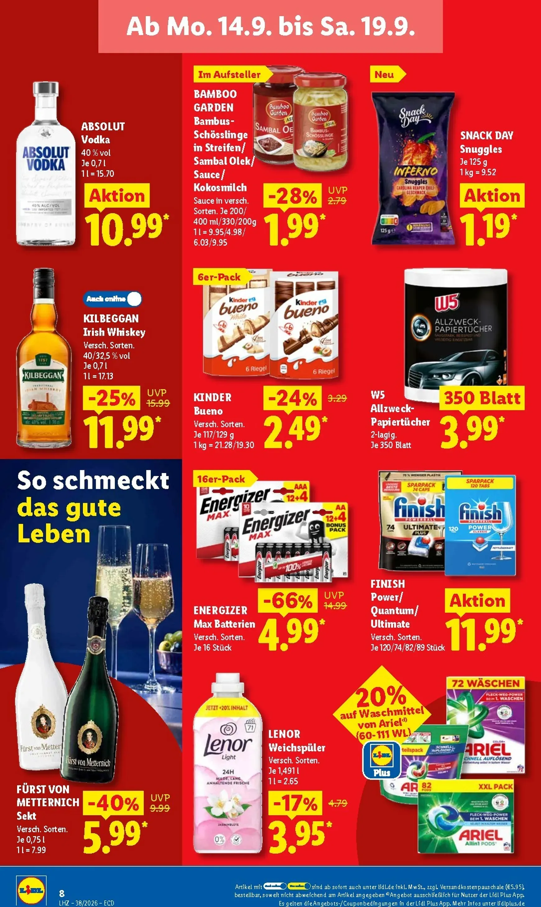 Lidl Prospekt nächste Woche – von Montag 14.09.2026 bis Samstag 19.09.2026 von 14. September bis 19. September 2026 - Prospekt seite 17