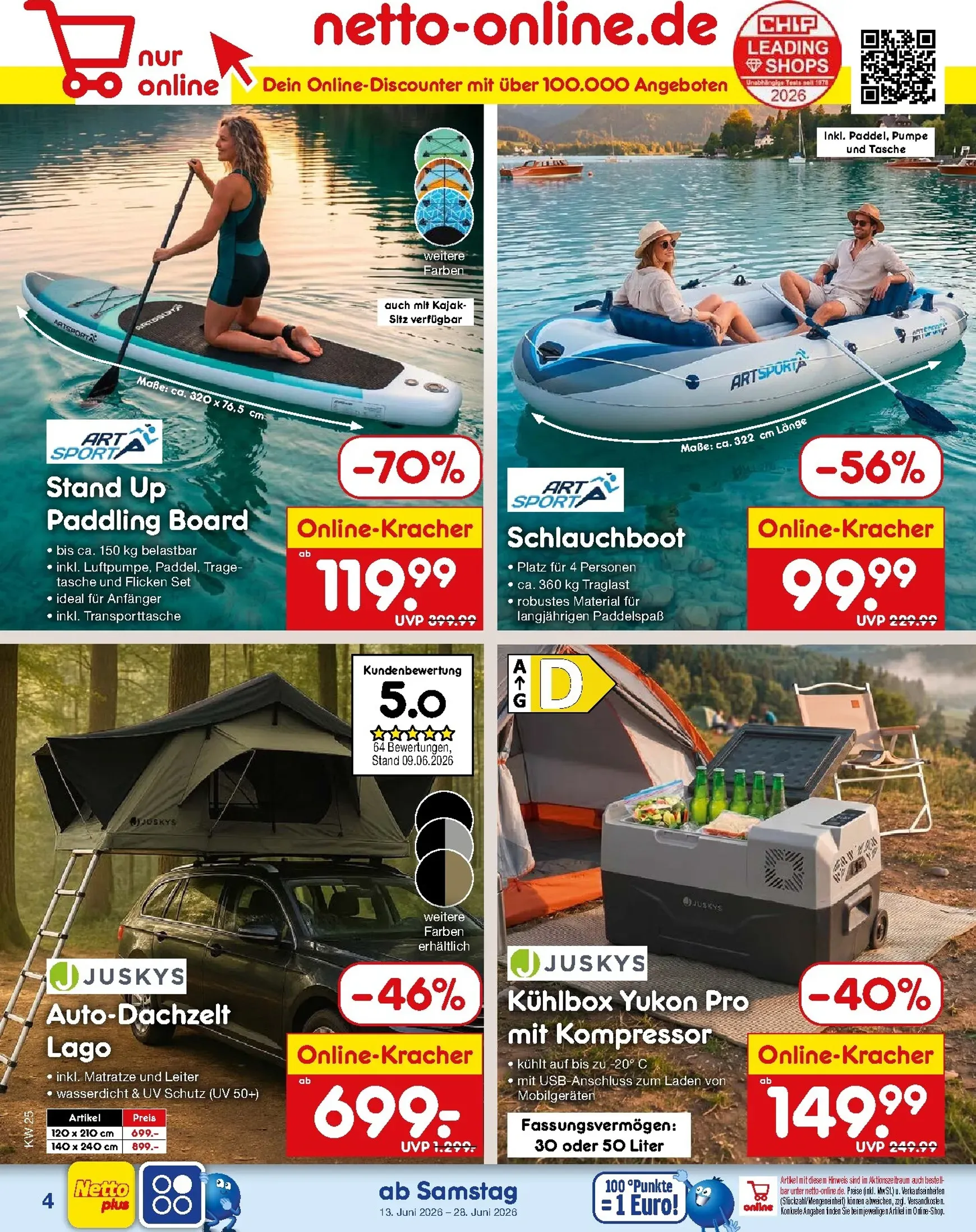 Netto Marken Discount - Online-Sonderangebote Prospekt – von Samstag 13.06.2026 bis Sonntag 28.06.2026 von 13. Juni bis 28. Juni 2026 - Prospekt seite 4