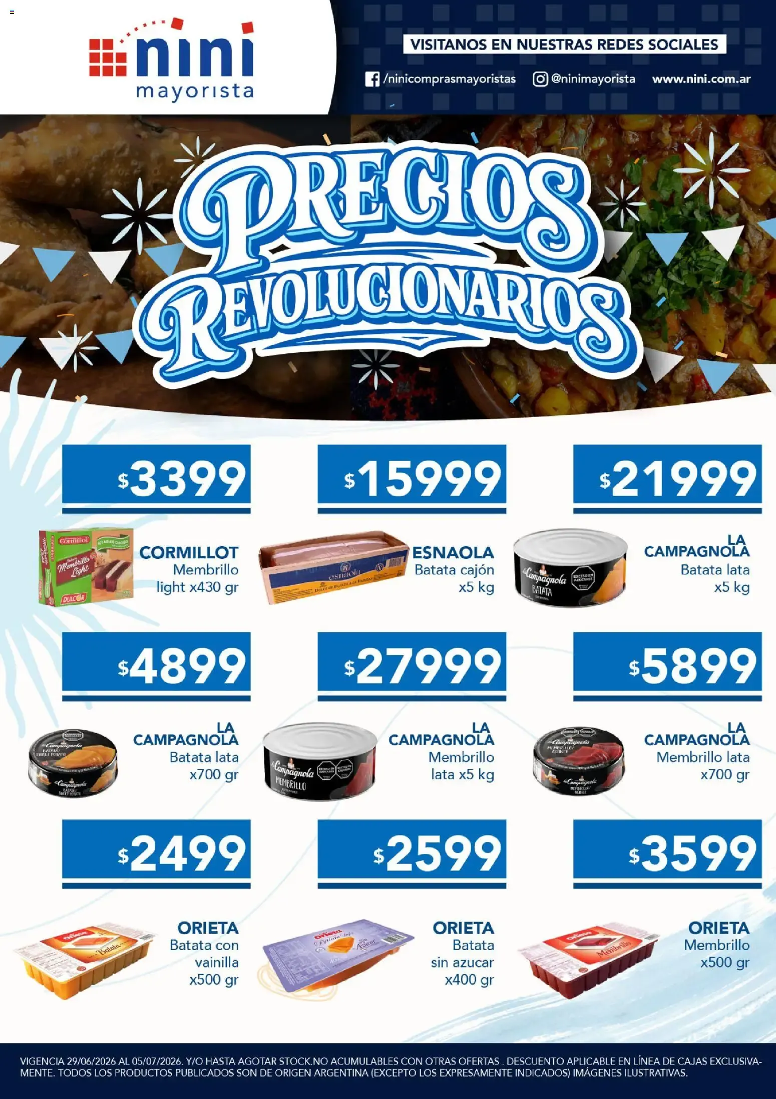 Ofertas de NINI Mayorista - Precios Revolucionarios 29 de junio al 5 de julio 2026 - Página 1 del catálogo