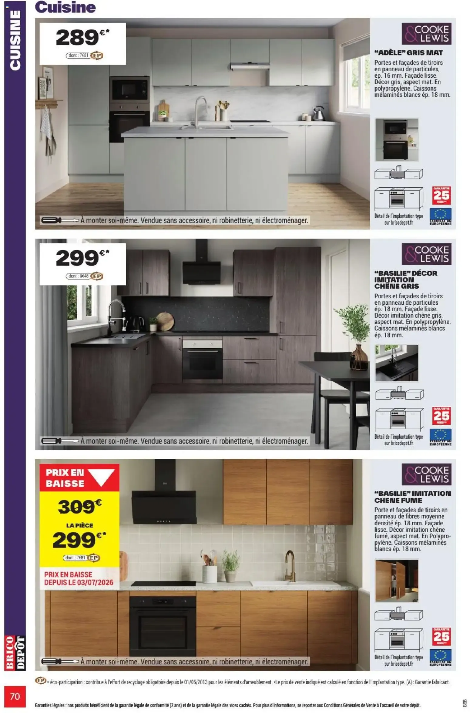 L'OFFICIEL DU BRICOLAGE - Automne du 17 septembre au 1 octobre 2026 - Catalogue page 70