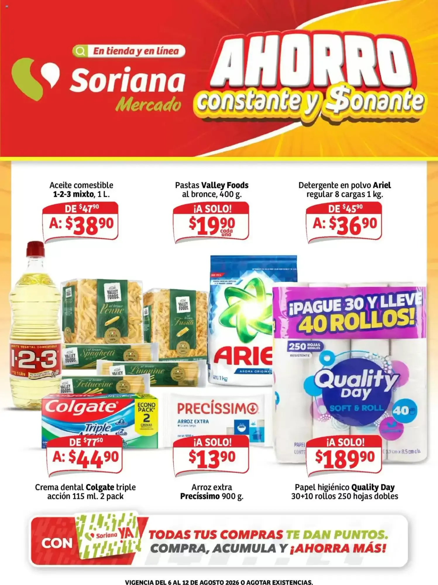 Catálogo de Soriana Mercado: Ahorro Constante y Sonante 6 de agosto al 12 de agosto 2026 - Pagina 1