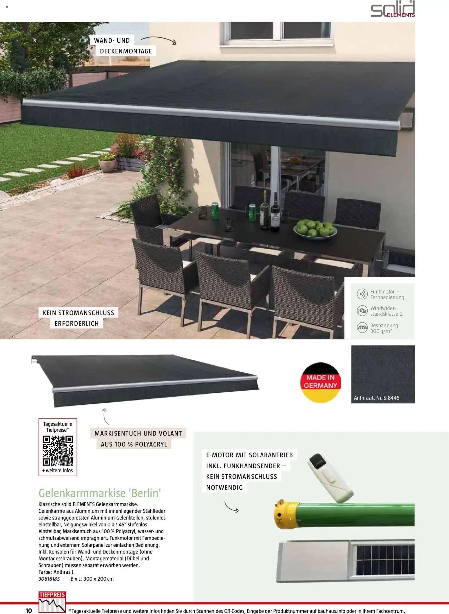 Bauhaus Markisen (ab 30.06.2026) zum Blättern von 30. Juni bis 31. Dezember 2026 - Prospekt seite 10
