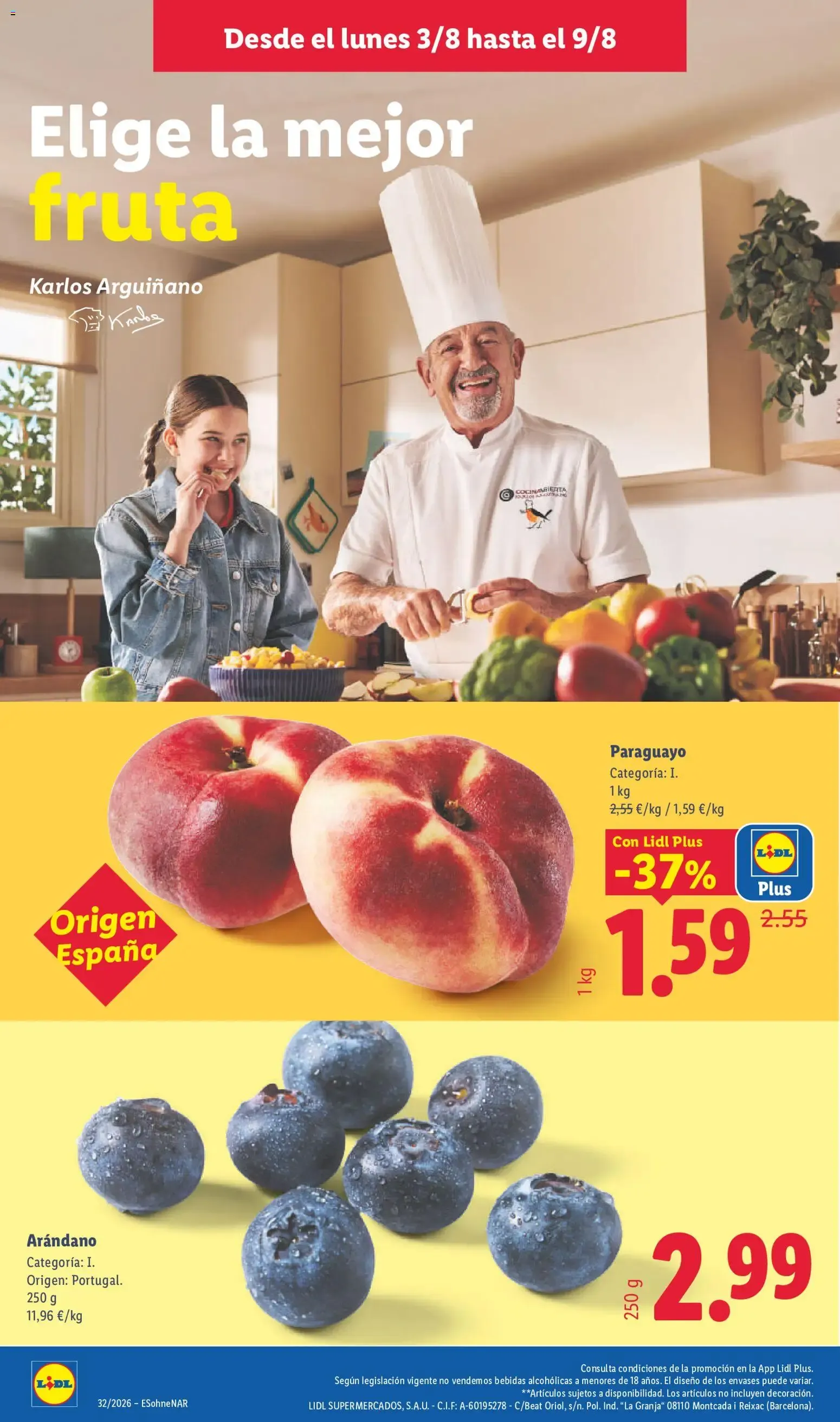 Catálogo de Lidl folleto del 03/08/2026 | Ofertas 3 de agosto al 9 de agosto 2026 - Página 8