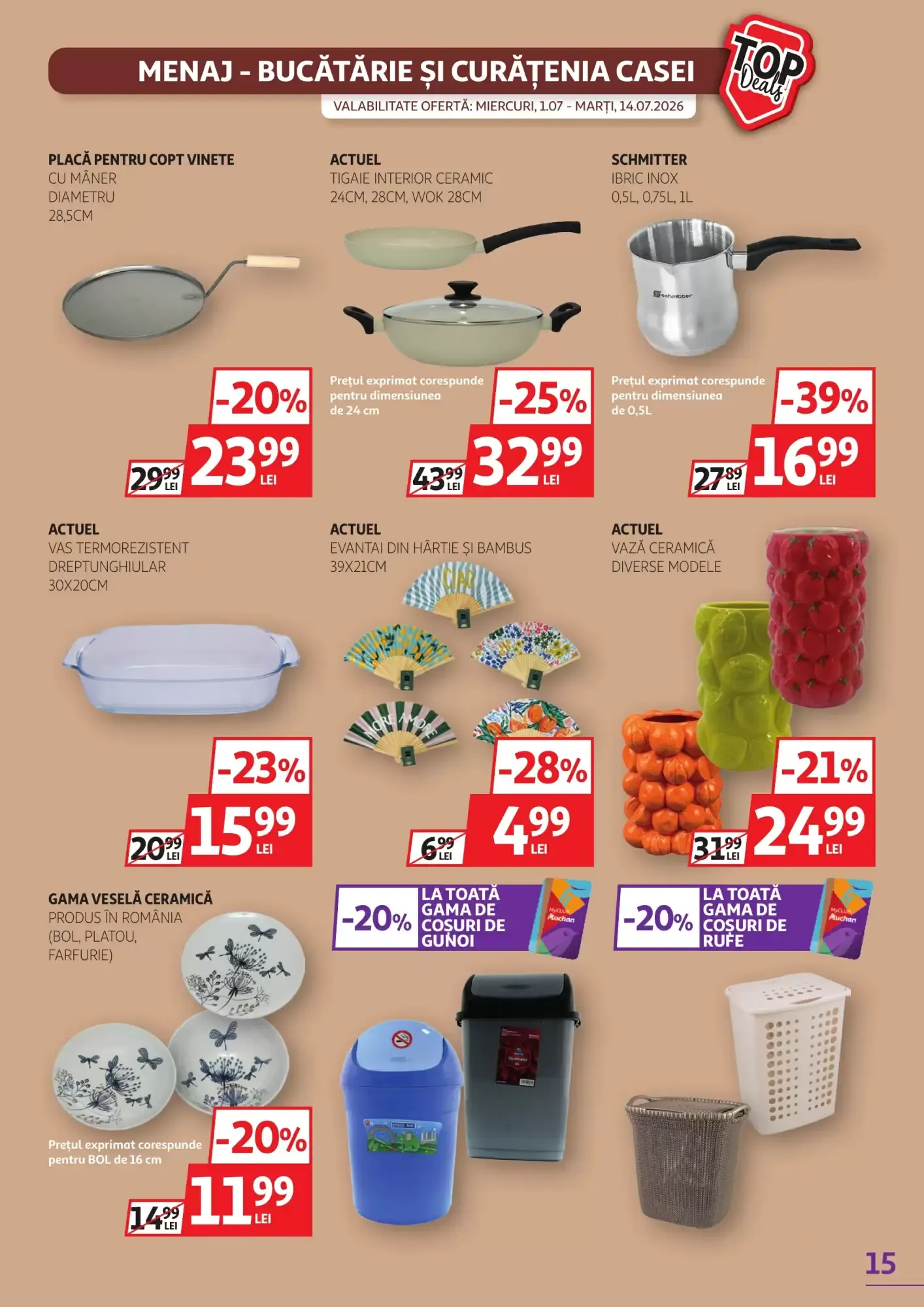 Catalog Catalog Auchan de la 1 iulie până la 14 iulie 2026 - Revista Pagina 15