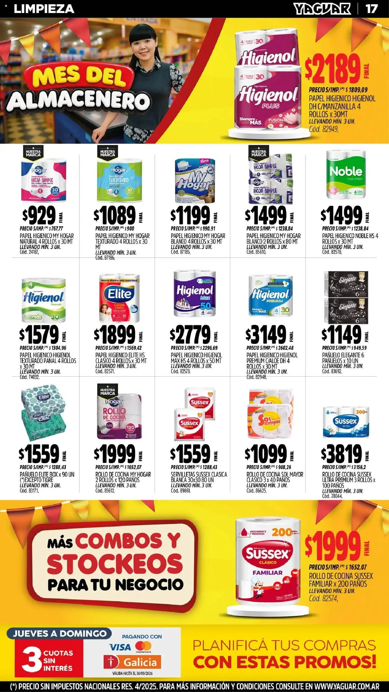 Ofertas de Mayorista Yaguar - Mes del Almacenero 31 de agosto al 5 de septiembre 2026 - Página 17 del catálogo